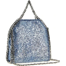 Blue Polyester Handbag