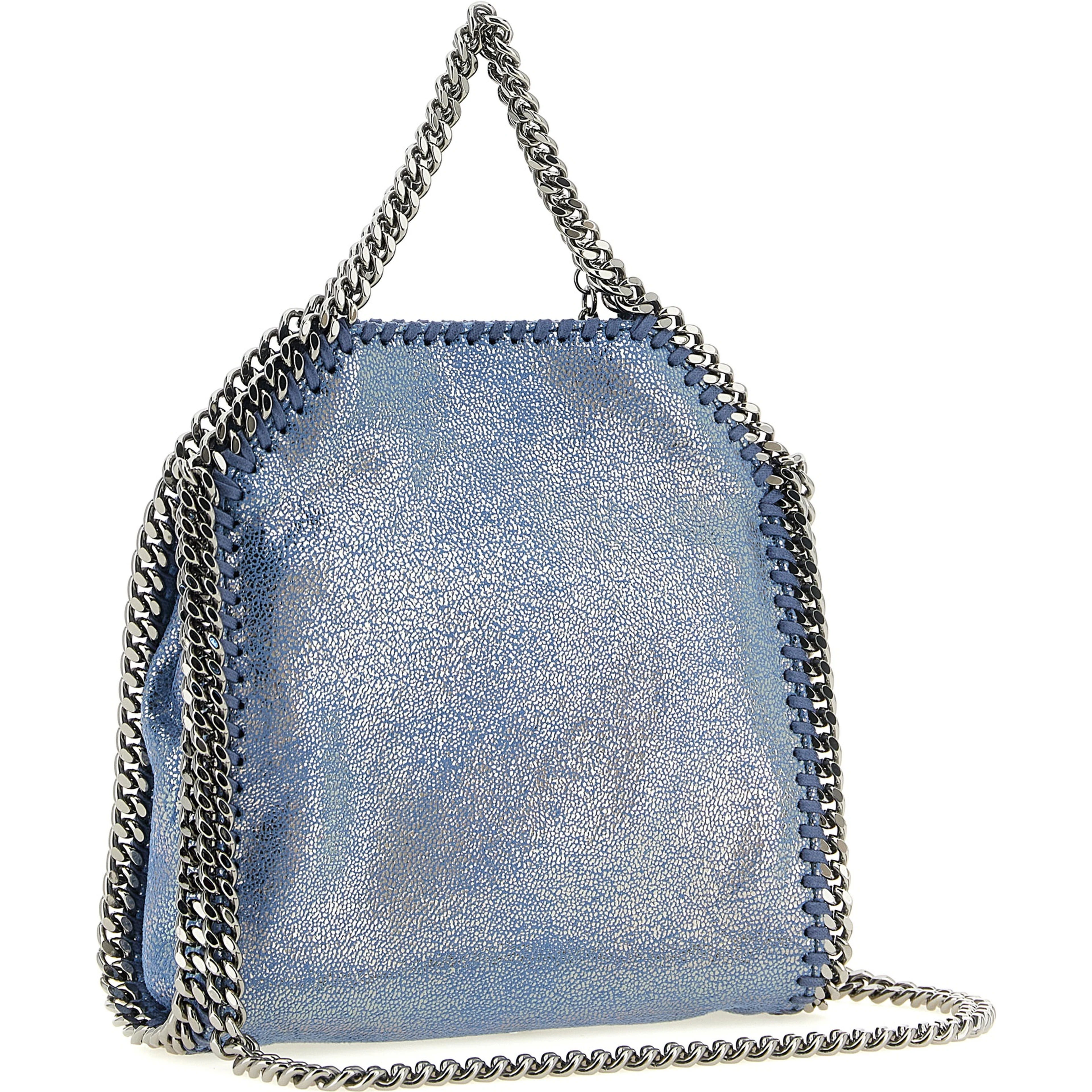 Blue Polyester Handbag