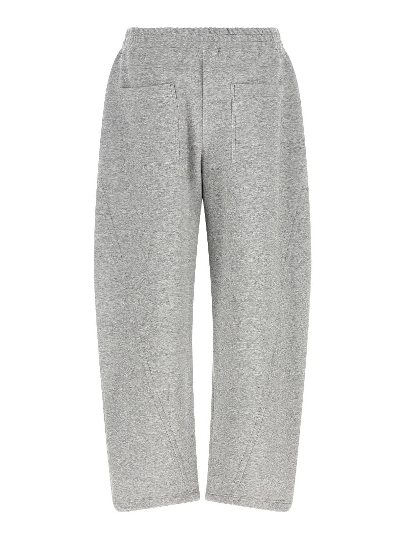 Gray Cotton Athletic Pants