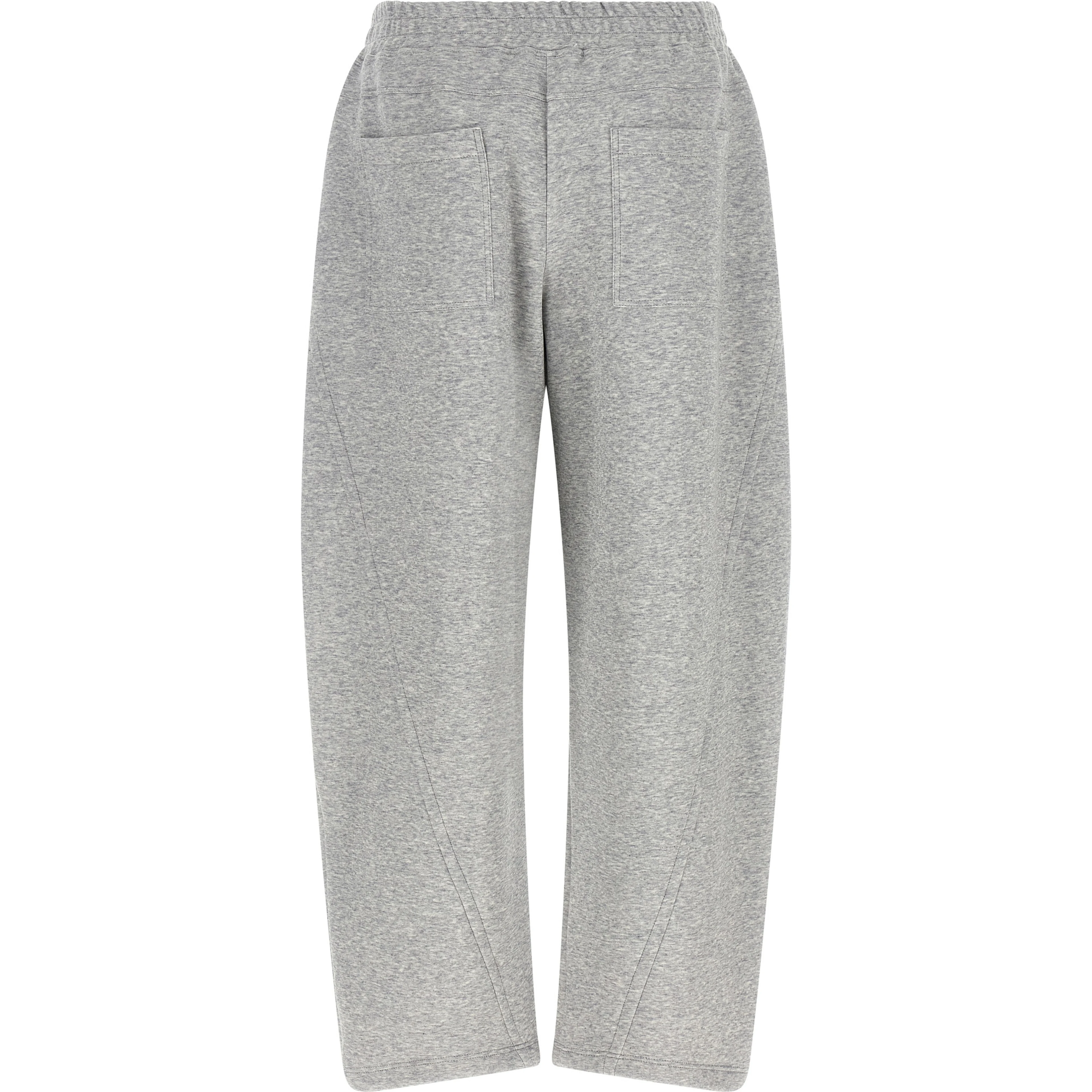 Gray Cotton Athletic Pants
