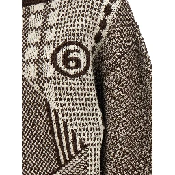 Brown Wool Short Dress