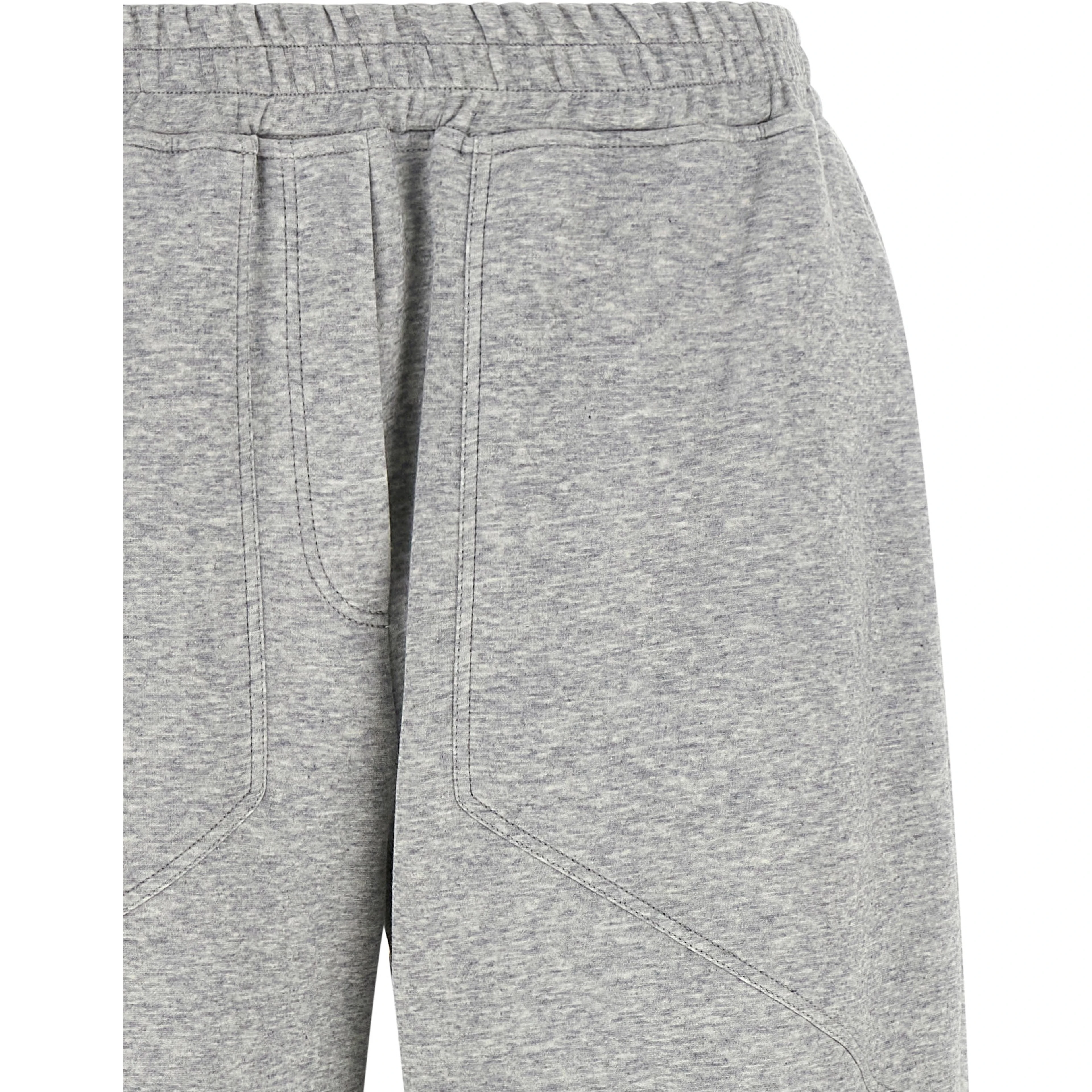 Gray Cotton Athletic Pants