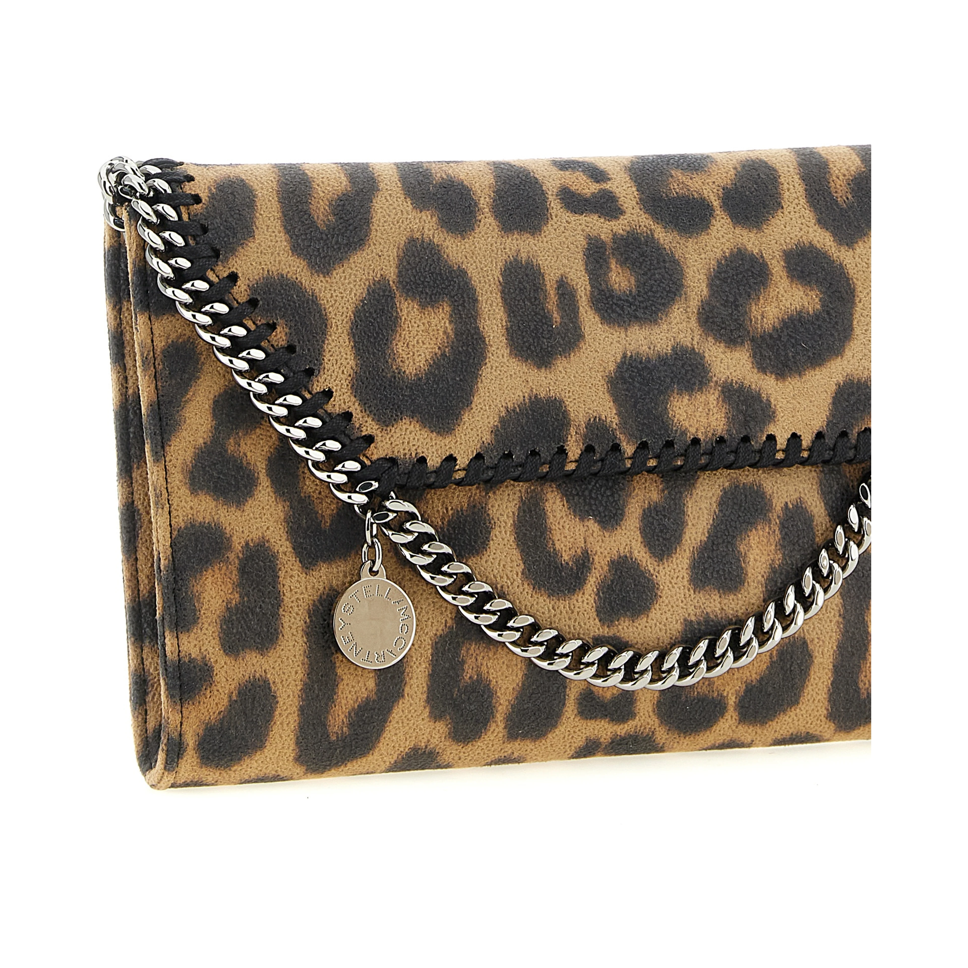 Brown Polyester Clutch Bag