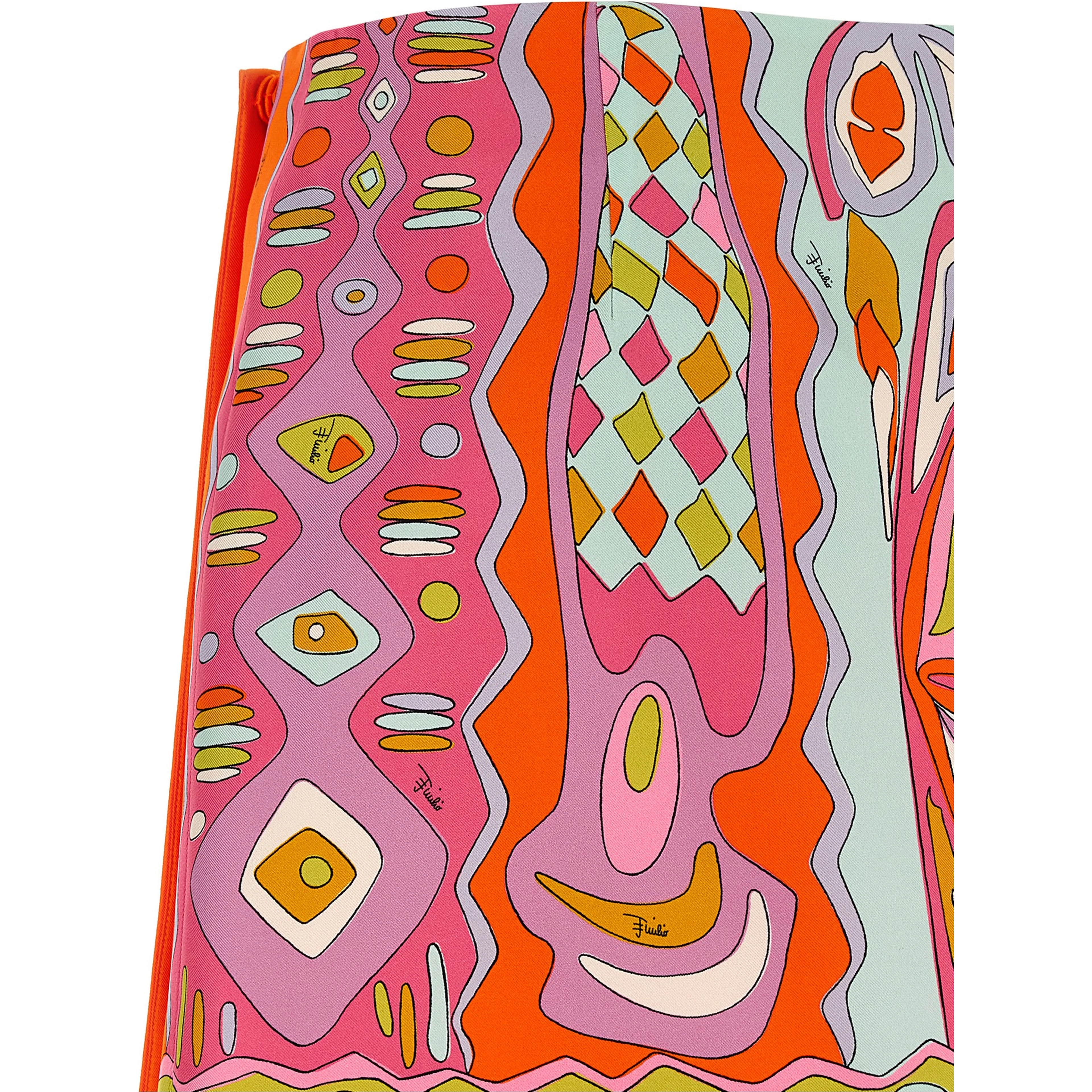 Multicolor Silk Long Skirt
