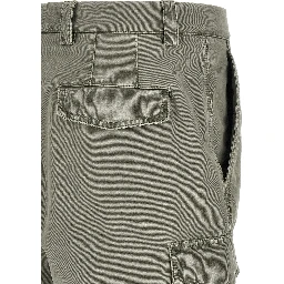 Bicolor Cotton Cargo Pants