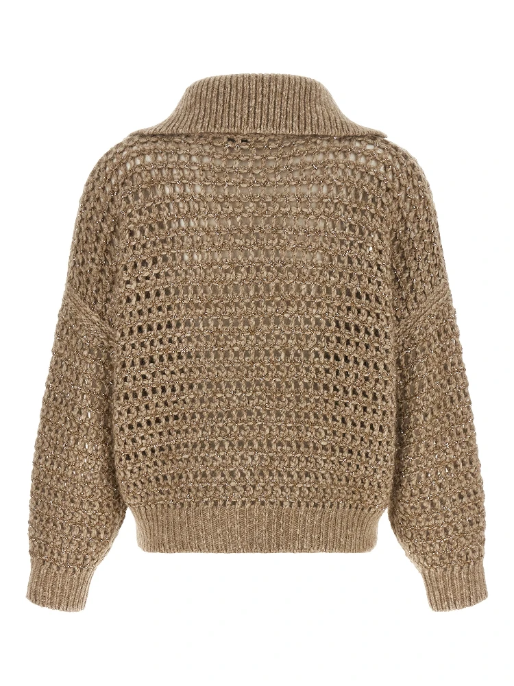 Beige Elastane Cardigan alternative