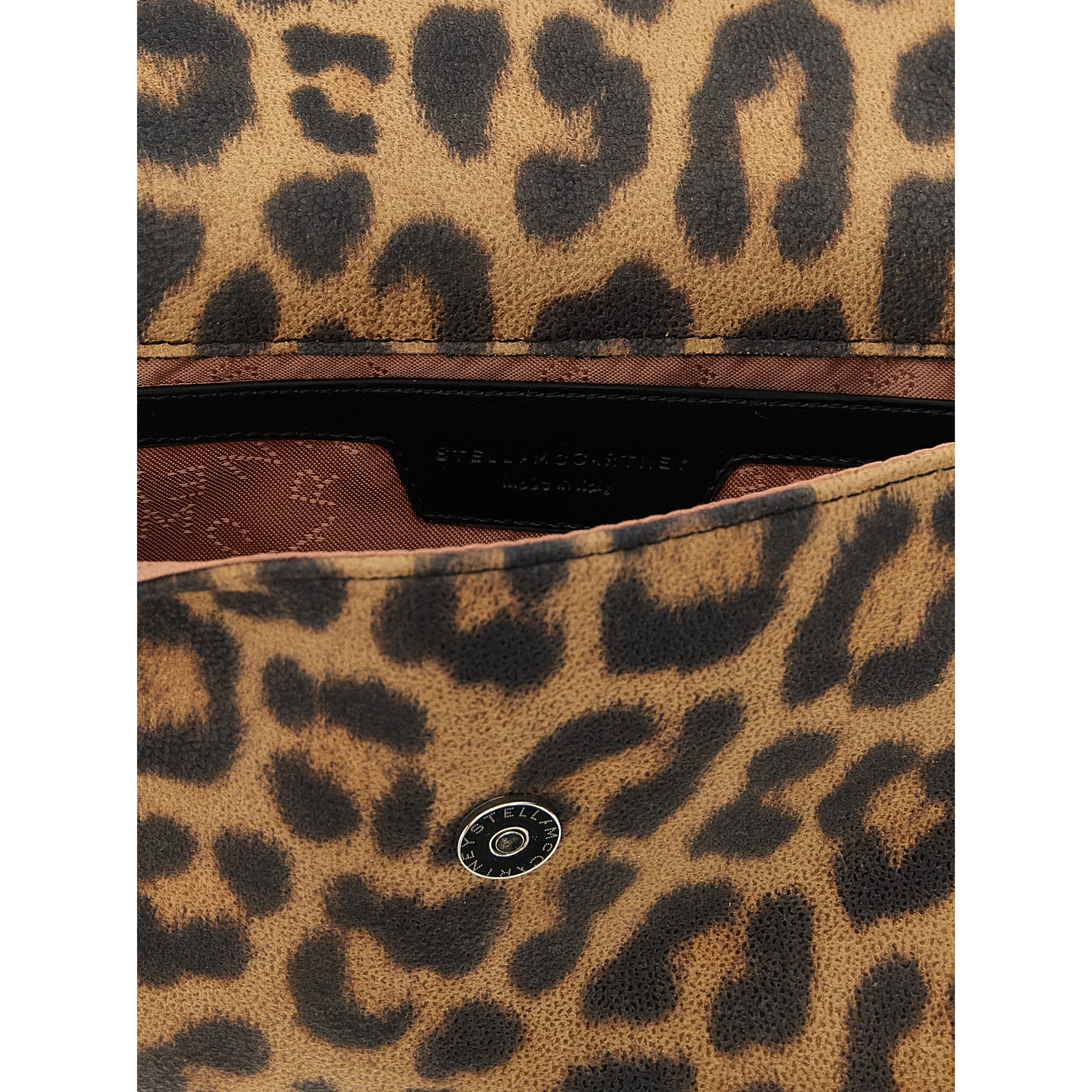 Brown Polyester Clutch Bag