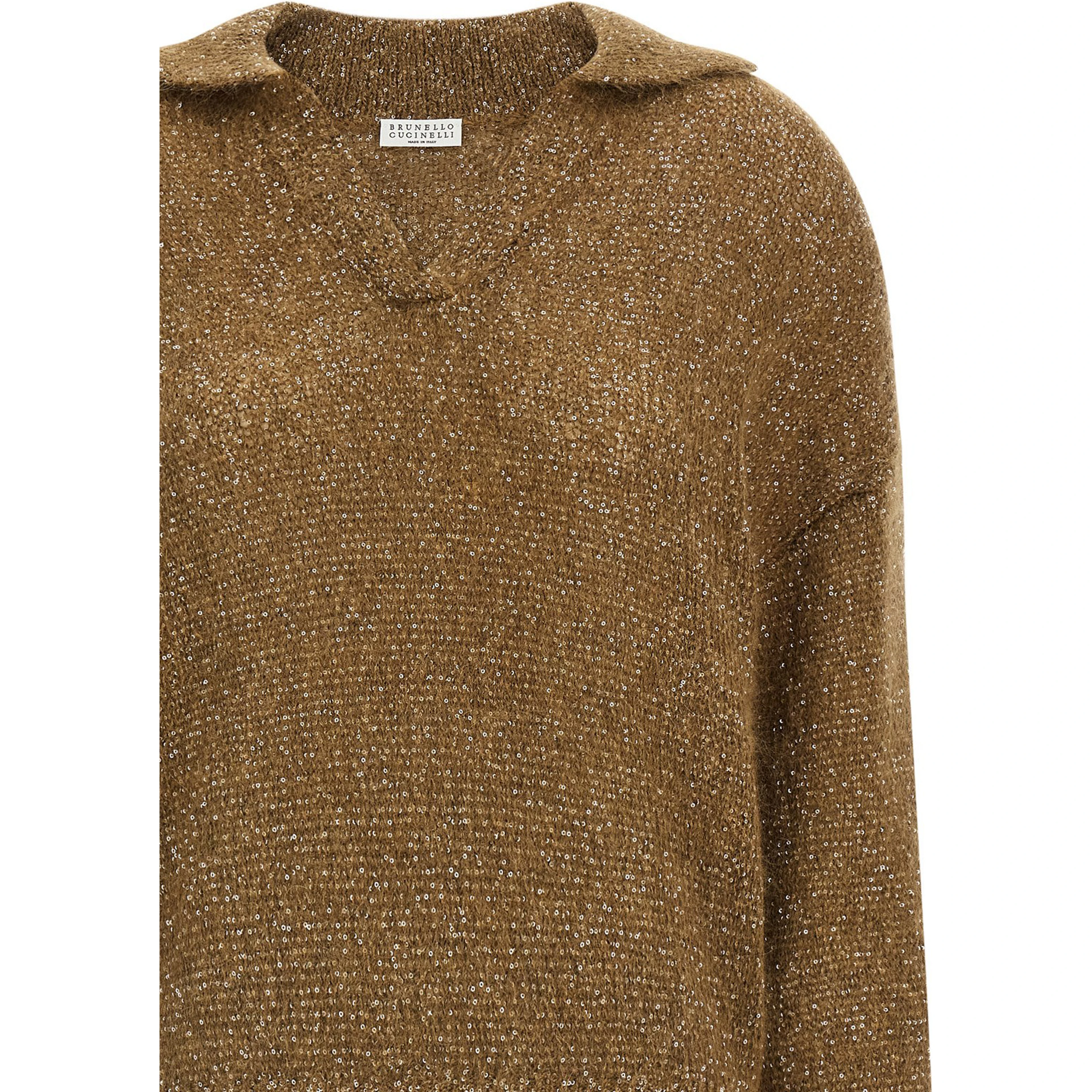 Brown Polyamide Polo Shirt