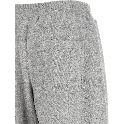 Gray Cotton Athletic Pants