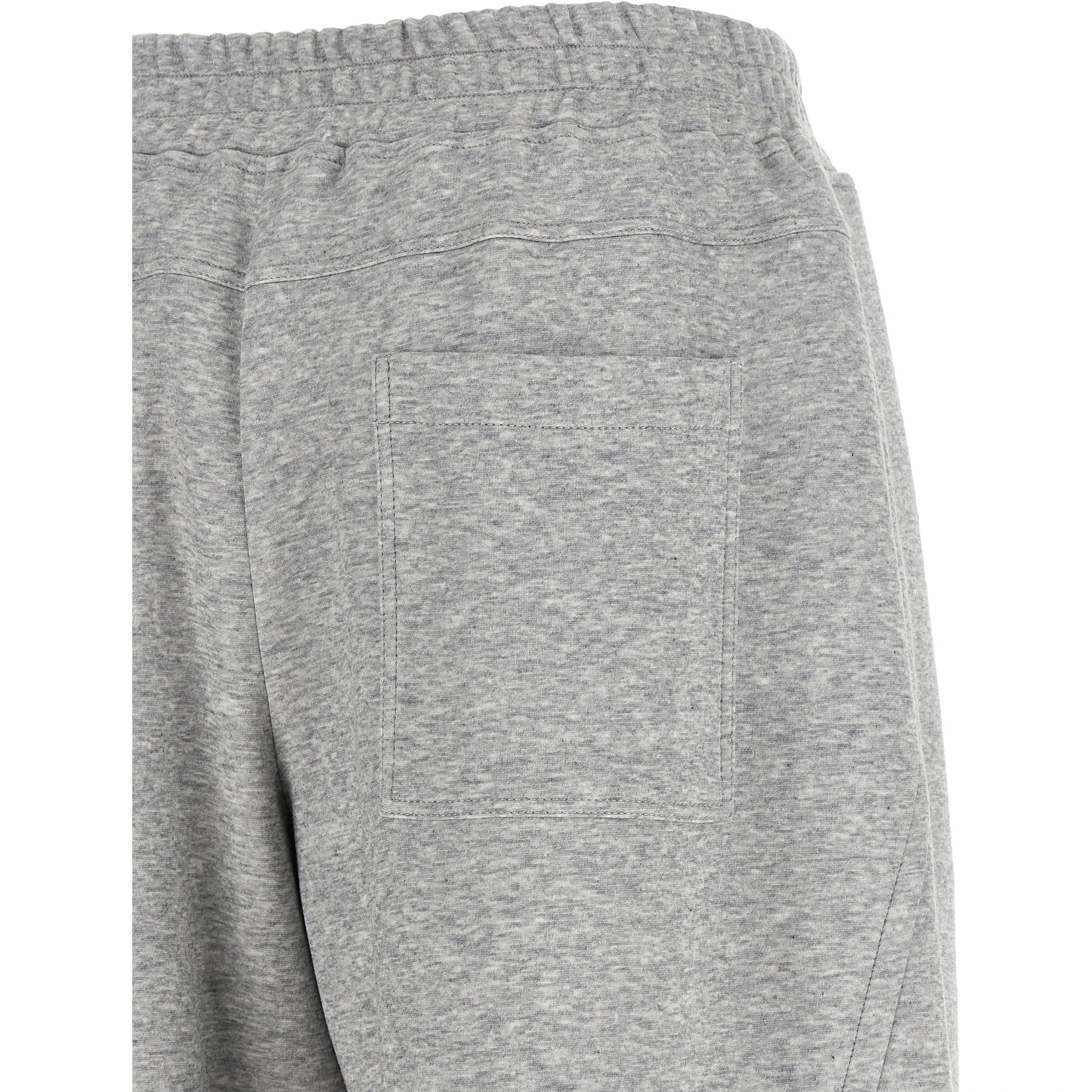 Gray Cotton Athletic Pants