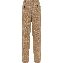 Beige Wool Dress Pants