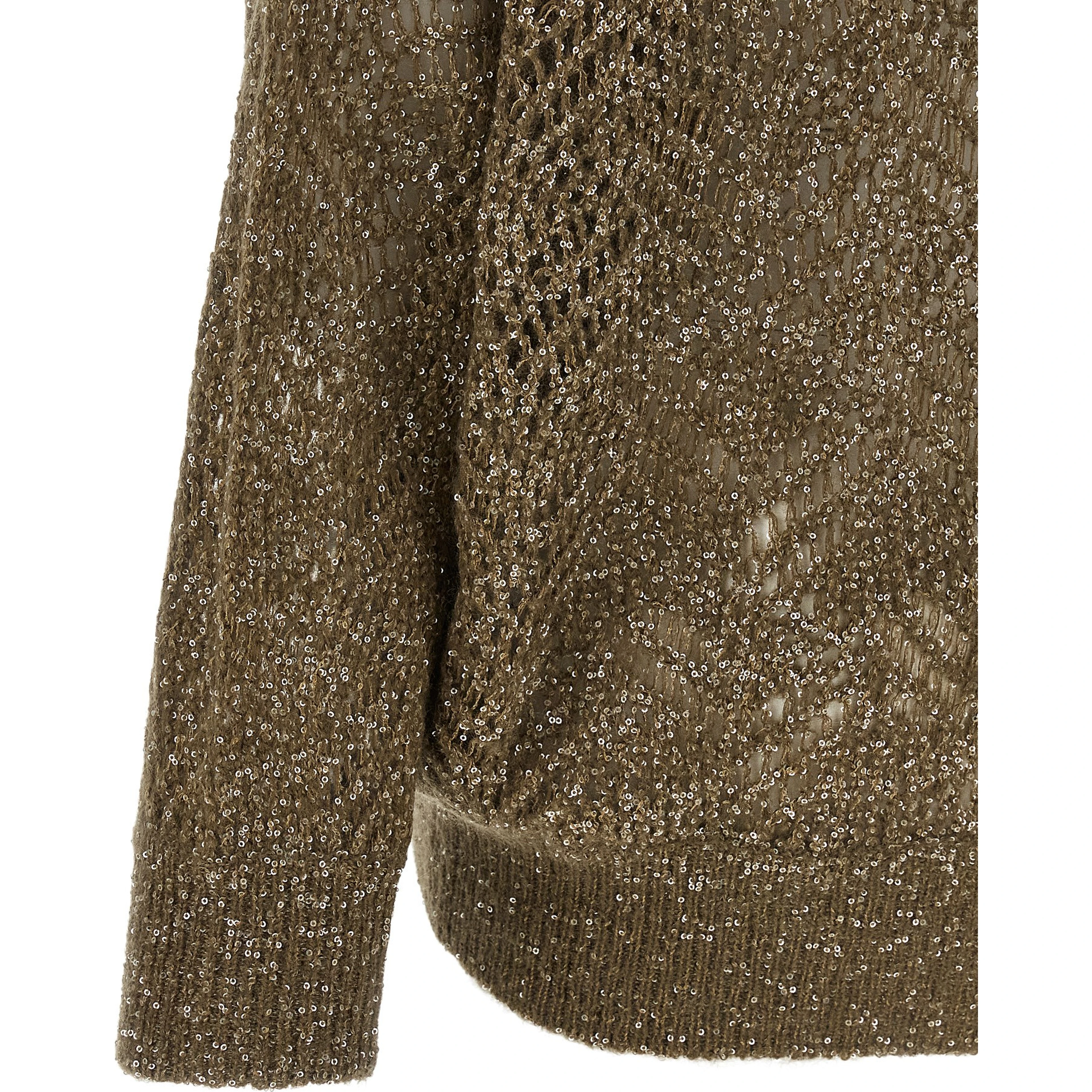 Brown Polyamide Cardigan