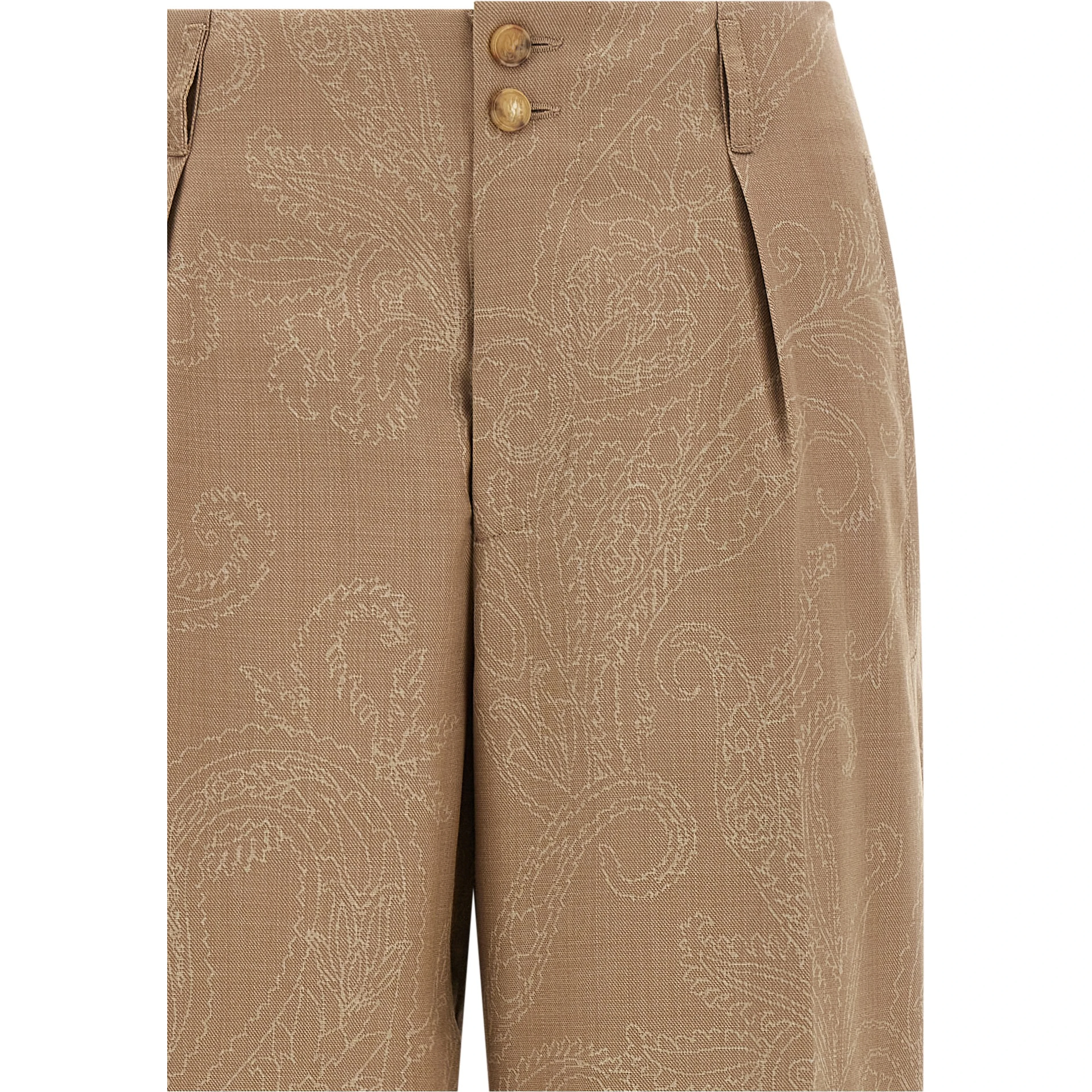Beige Wool Dress Pants