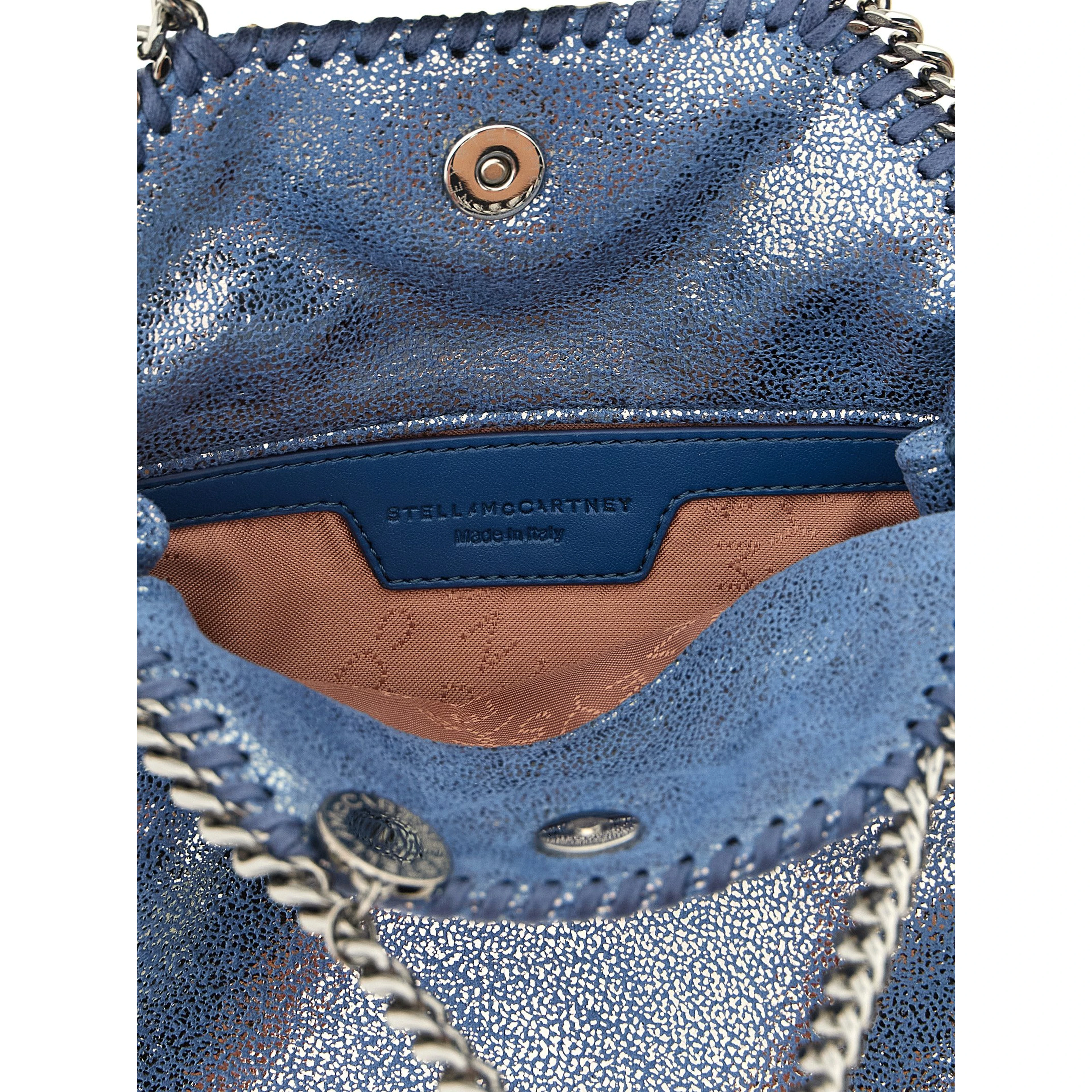 Blue Polyester Handbag