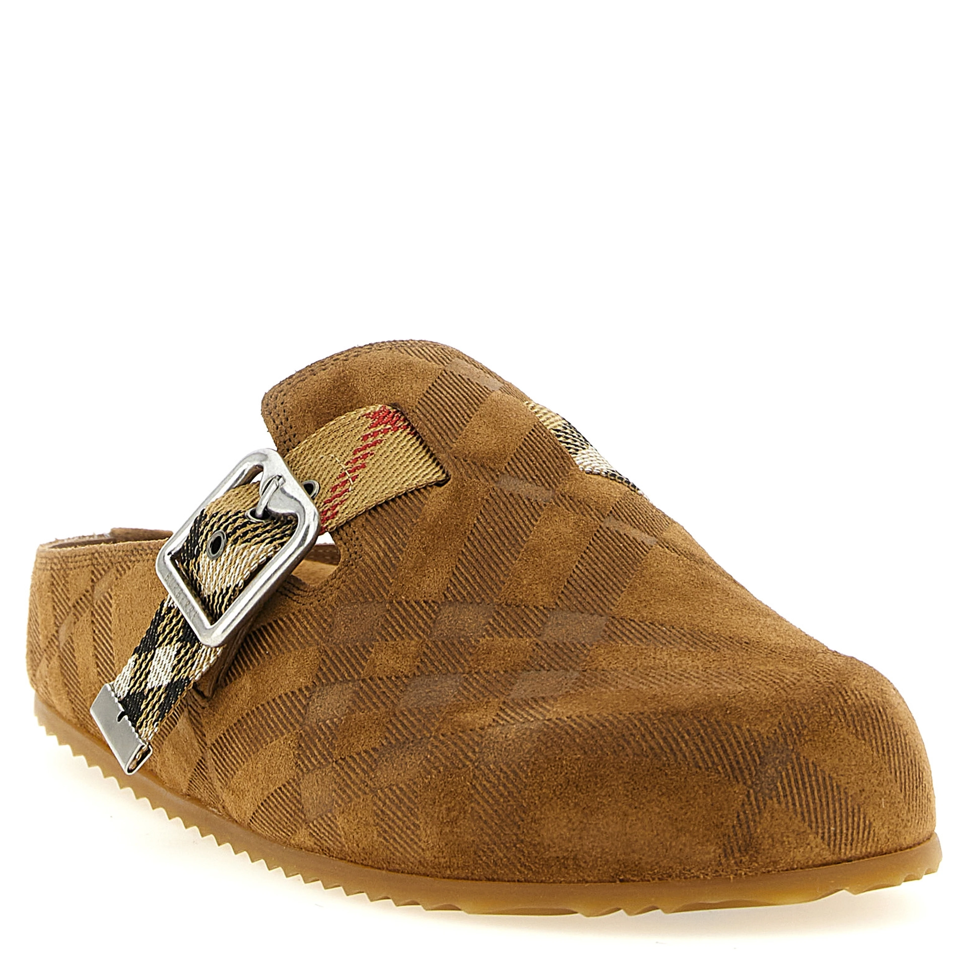 Brown Leather Clogs