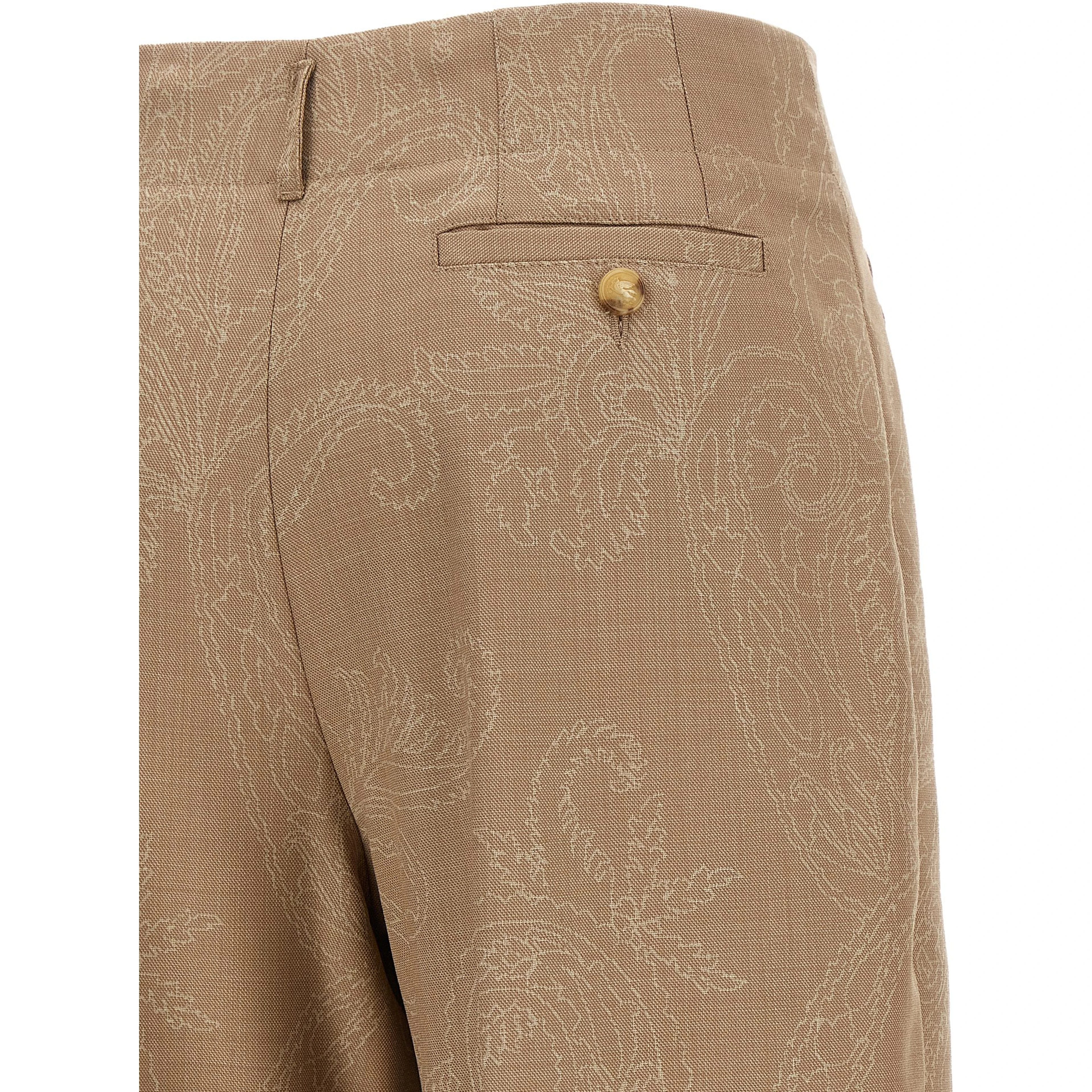 Beige Wool Dress Pants