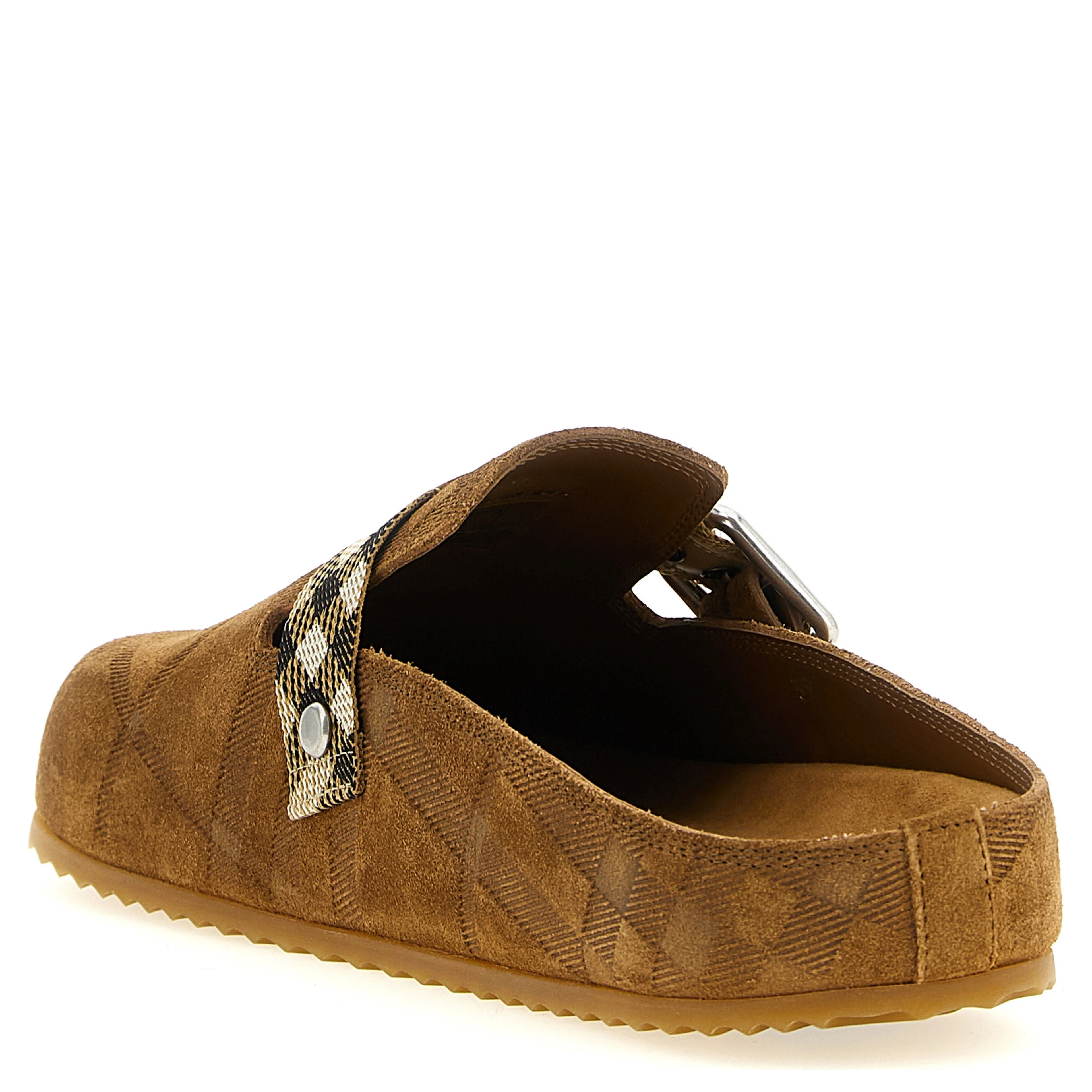 Brown Leather Clogs