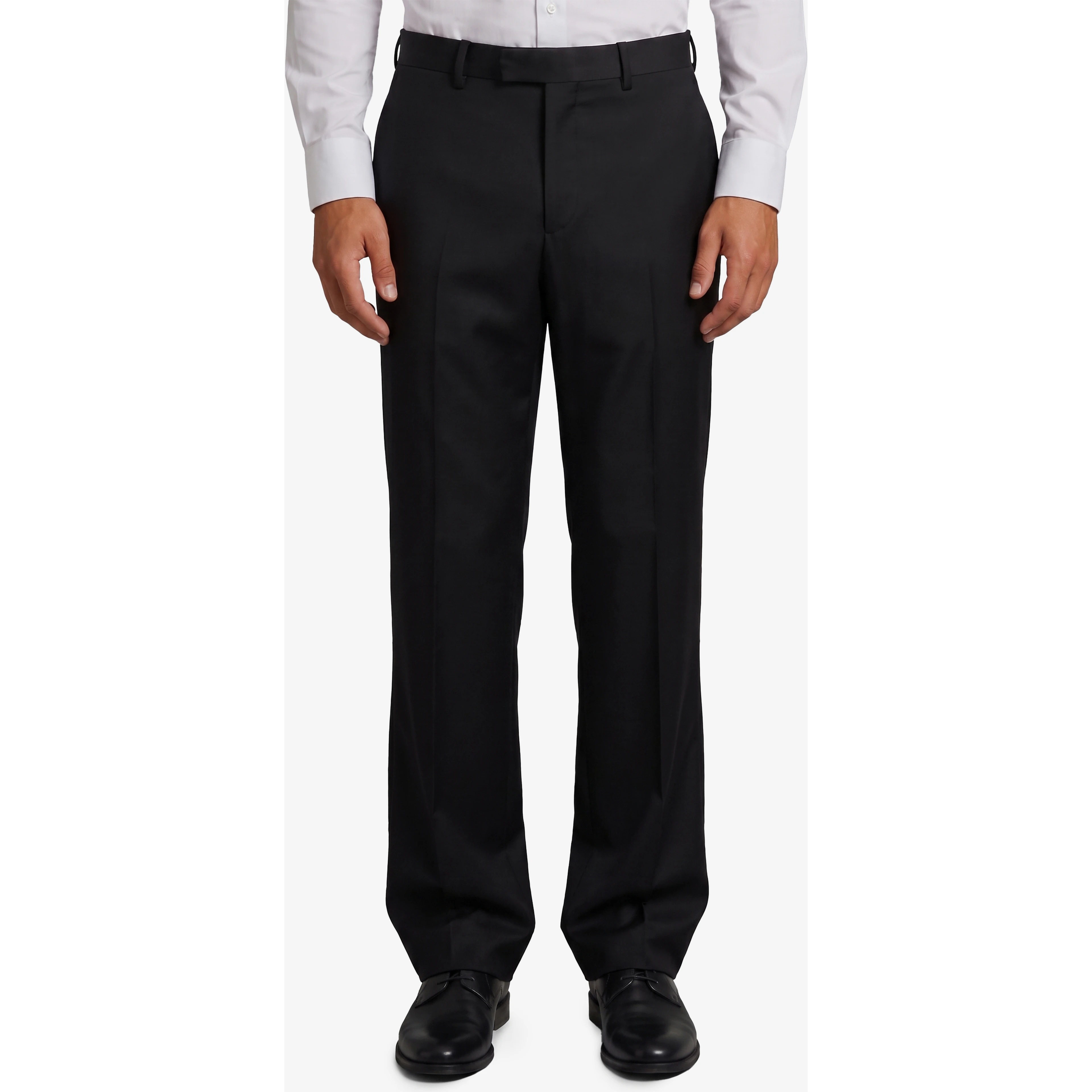 New York double-breasted virgin wool suit