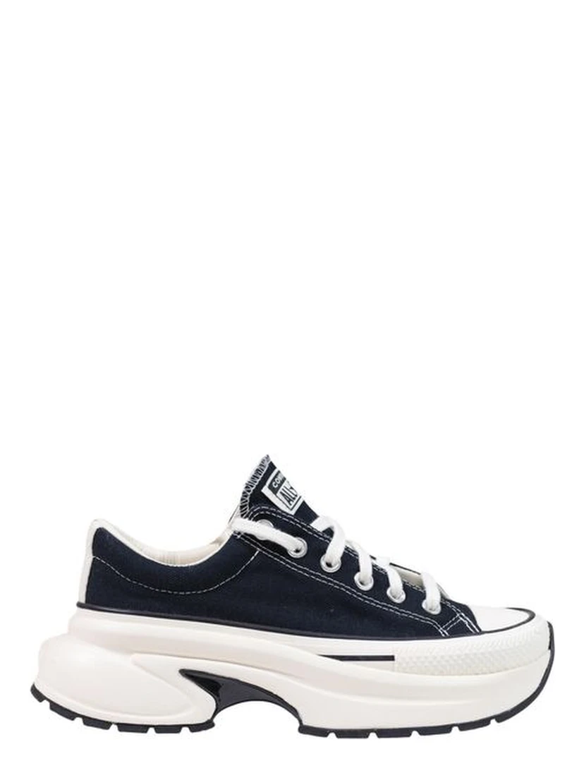 Black And White Textile Chunky Sneakers