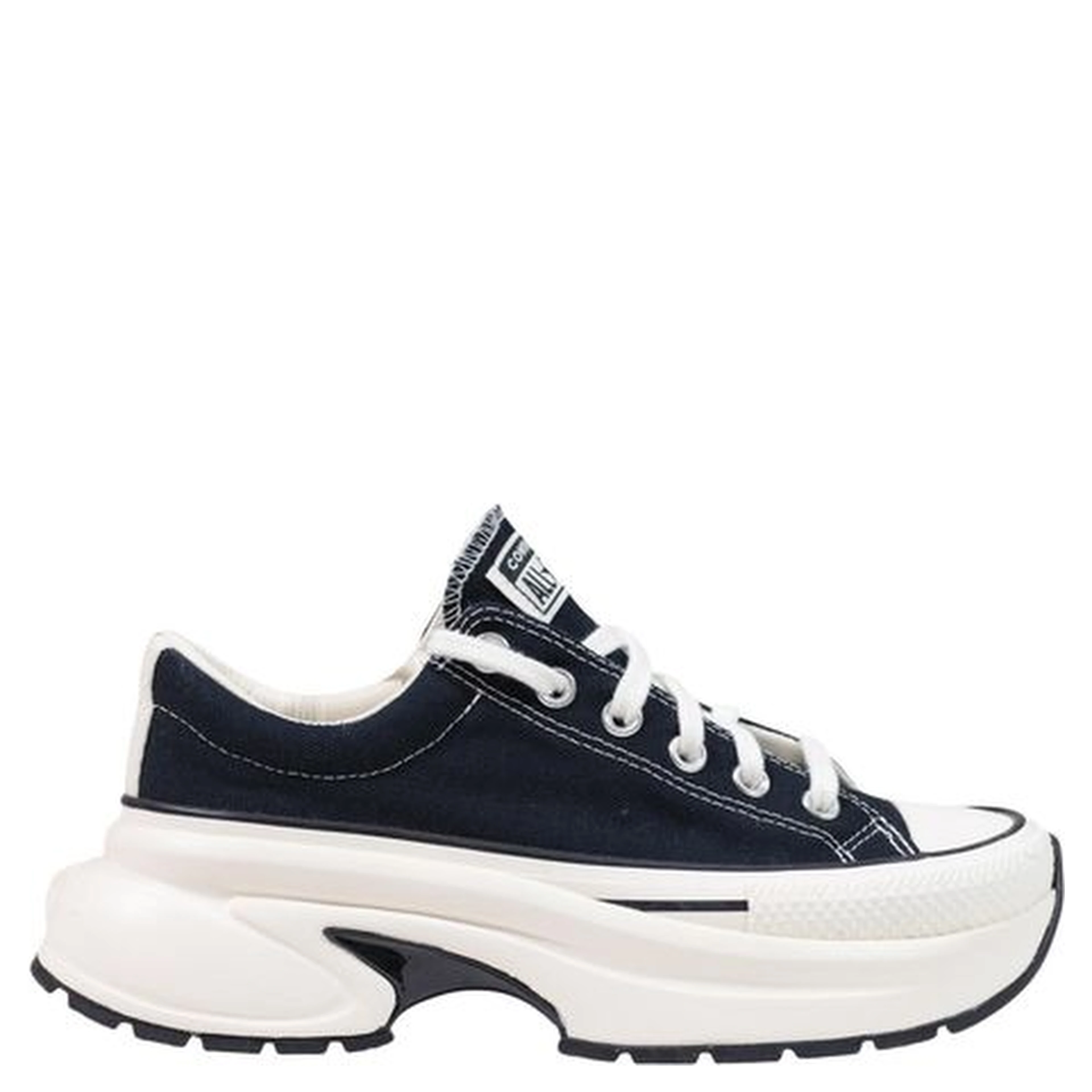 Black And White Textile Chunky Sneakers