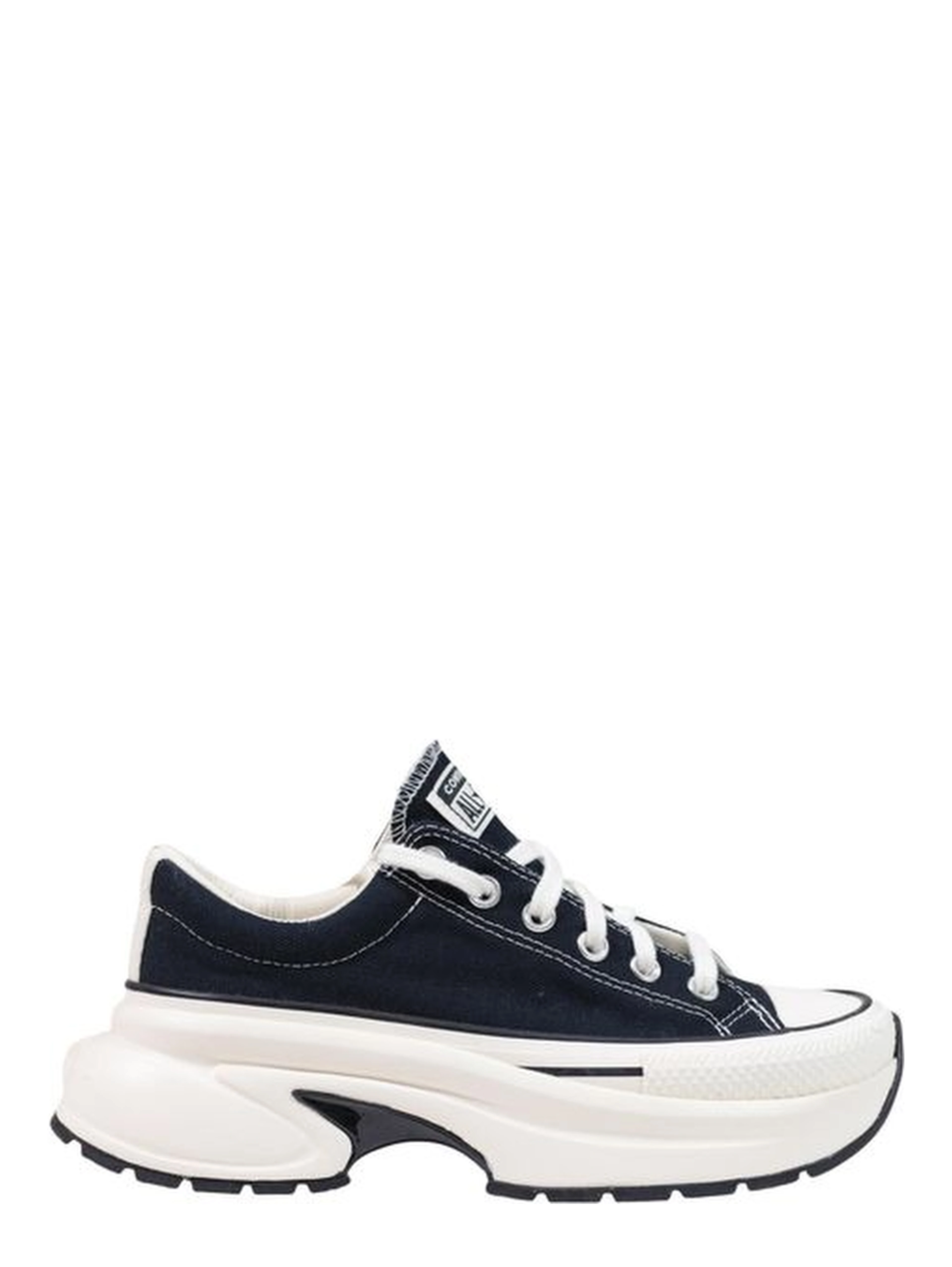 Black And White Textile Chunky Sneakers