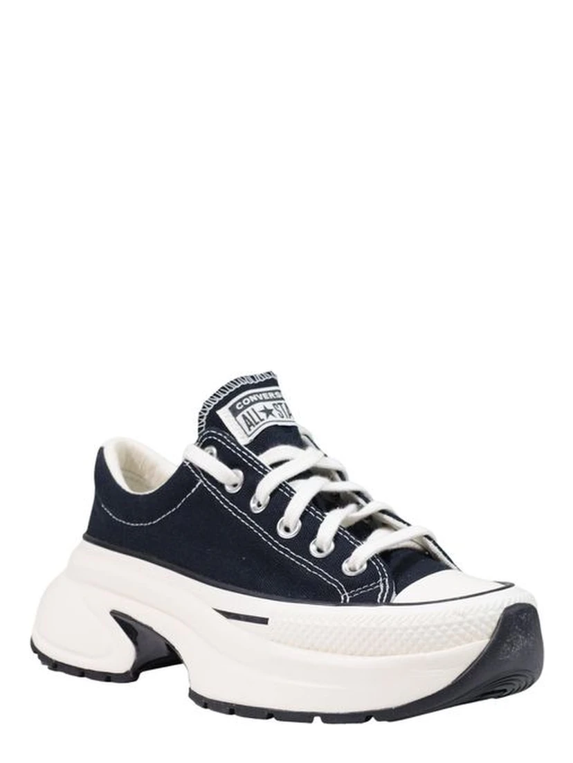 Black And White Textile Chunky Sneakers