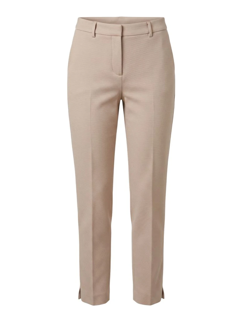 Beige Viscose Women Pants