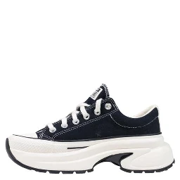 Black And White Textile Chunky Sneakers