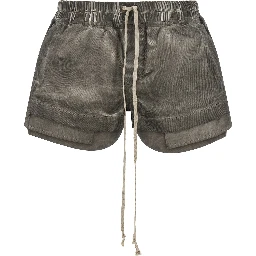 Gray Cotton Bermuda Shorts