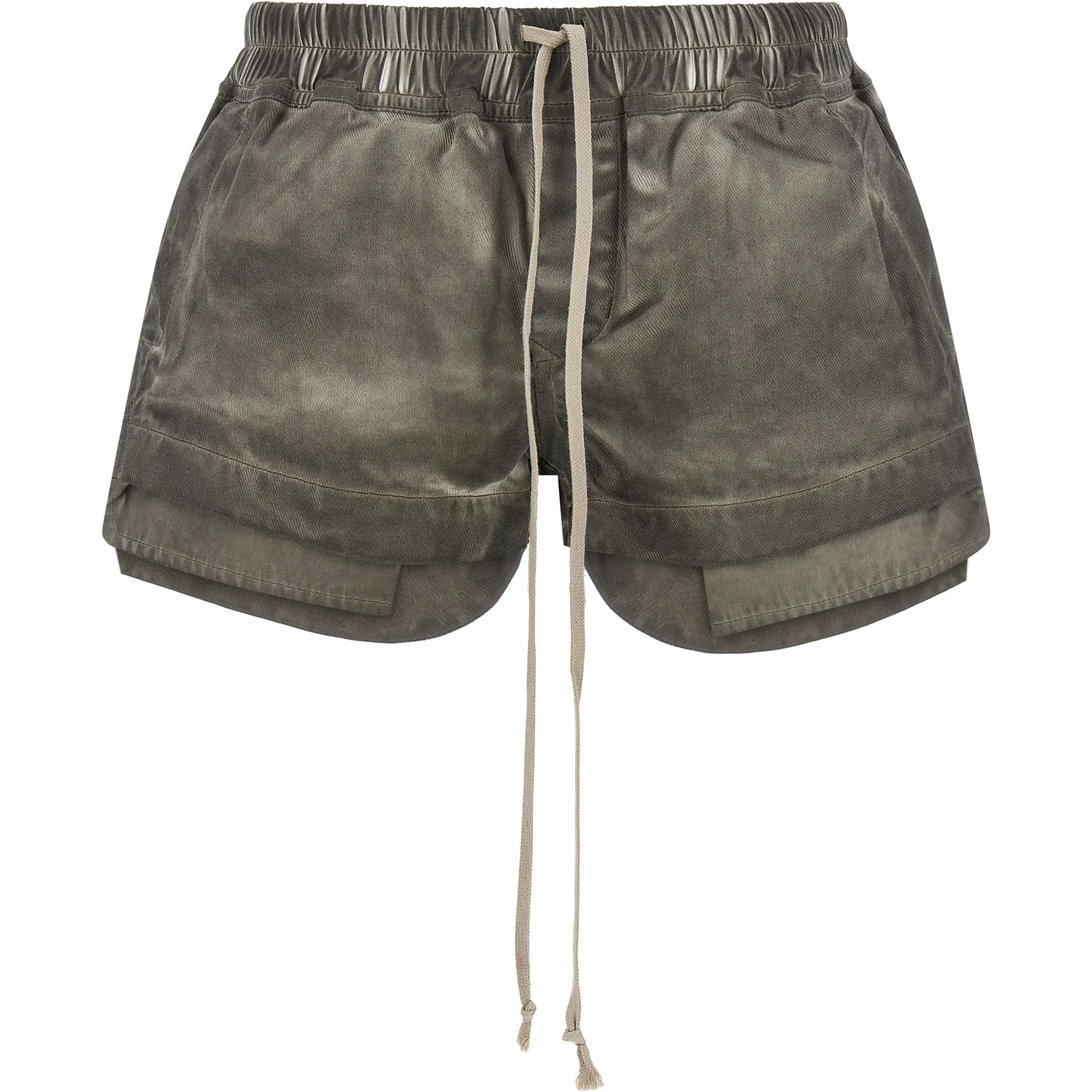 Gray Cotton Bermuda Shorts