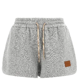 Gray Cotton Bermuda Shorts