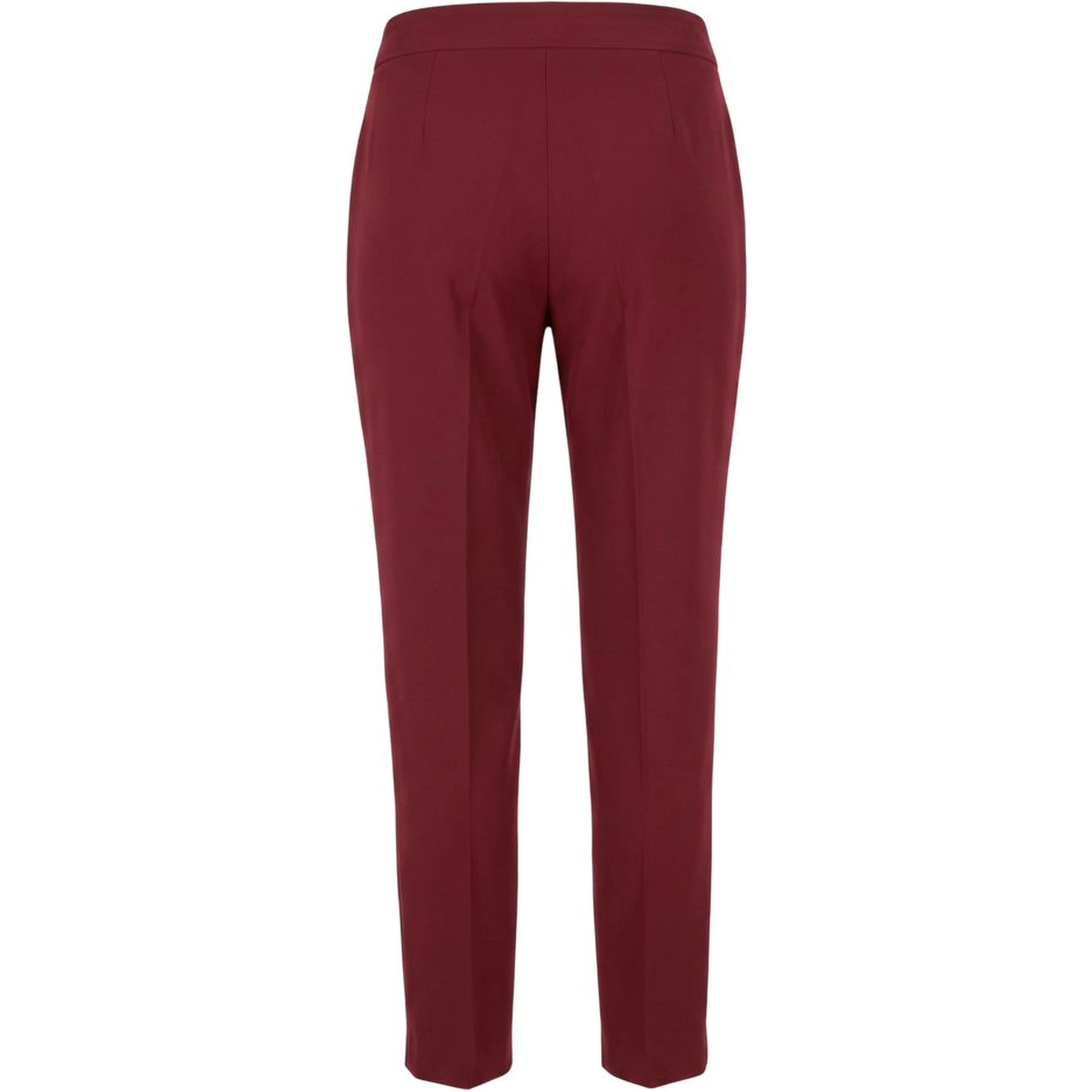 Red Polyester Women Pants