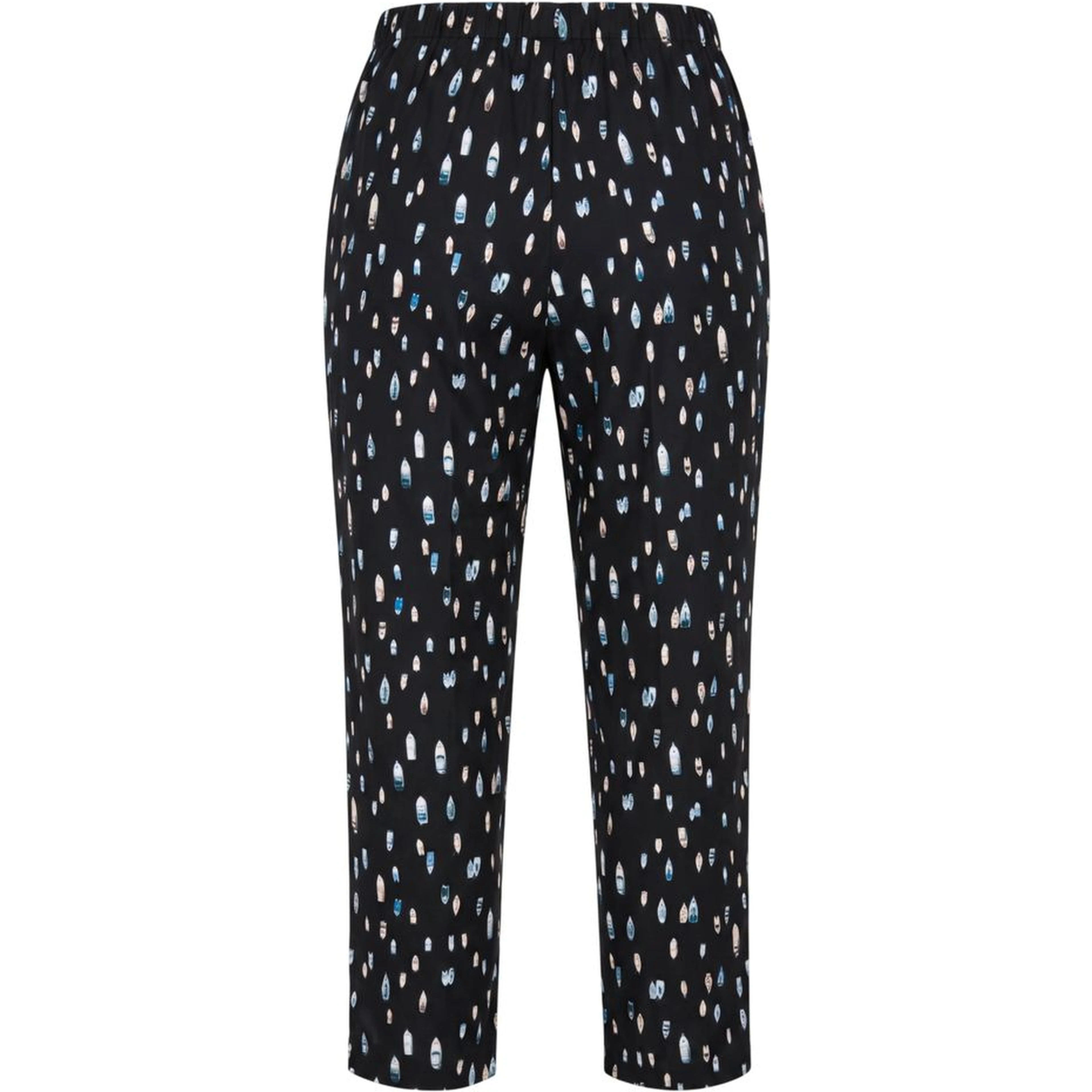 Blue Cotton Women Pants