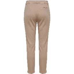 Beige Viscose Women Pants