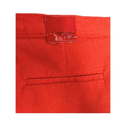 Orange Cotton Women's Pant