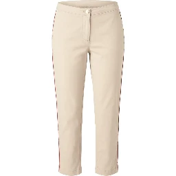 Beige Cotton Women Pants