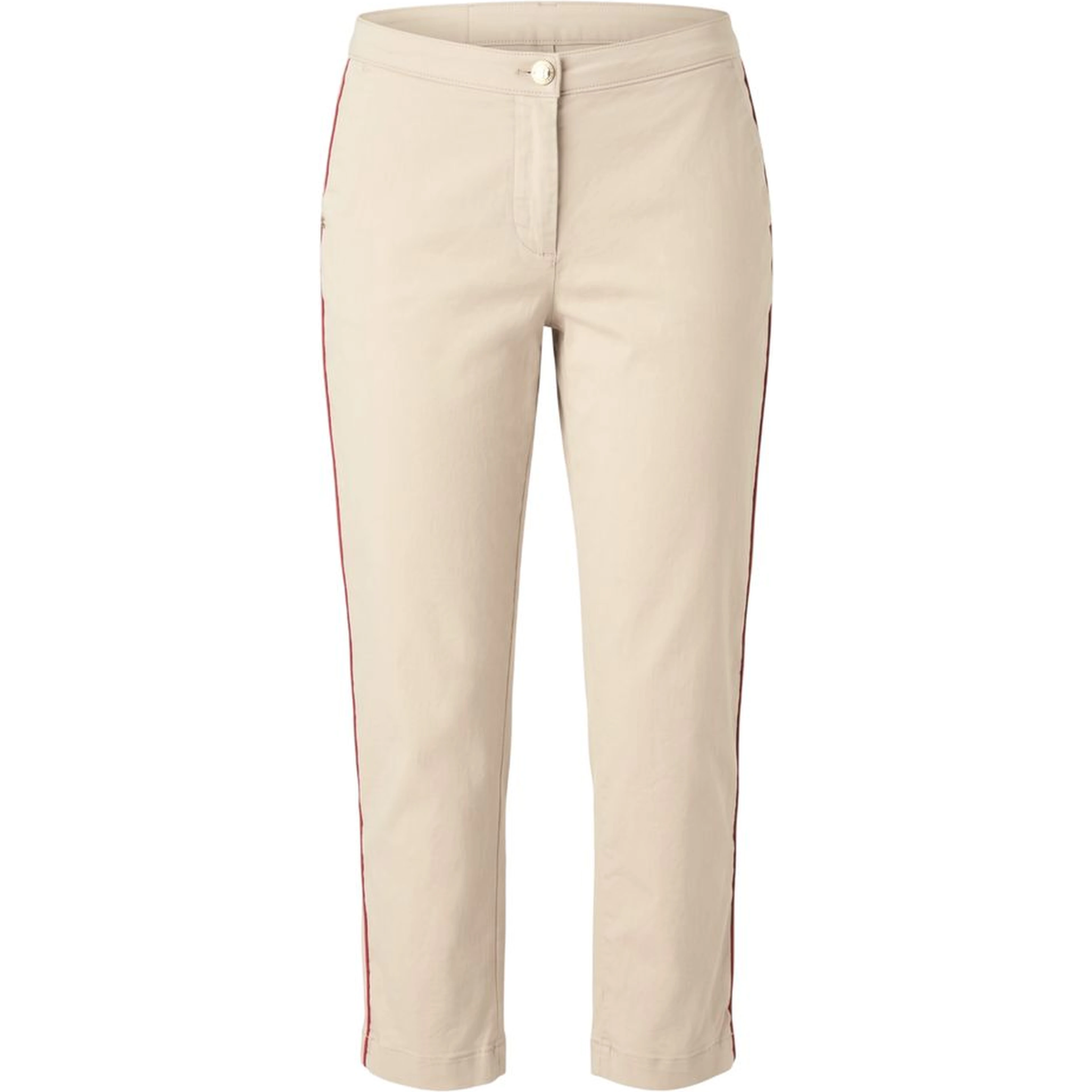 Beige Cotton Women Pants