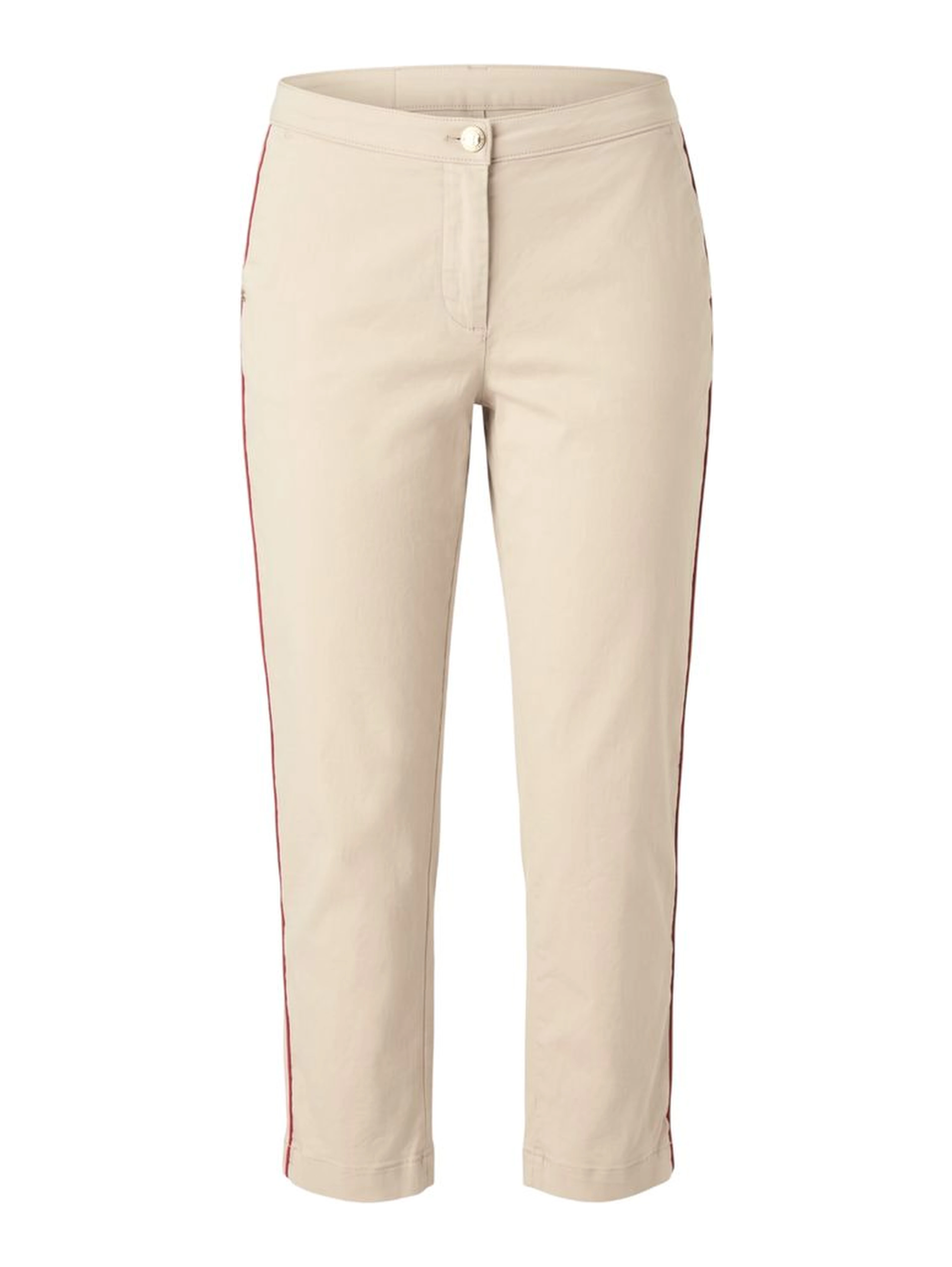 Beige Cotton Women Pants