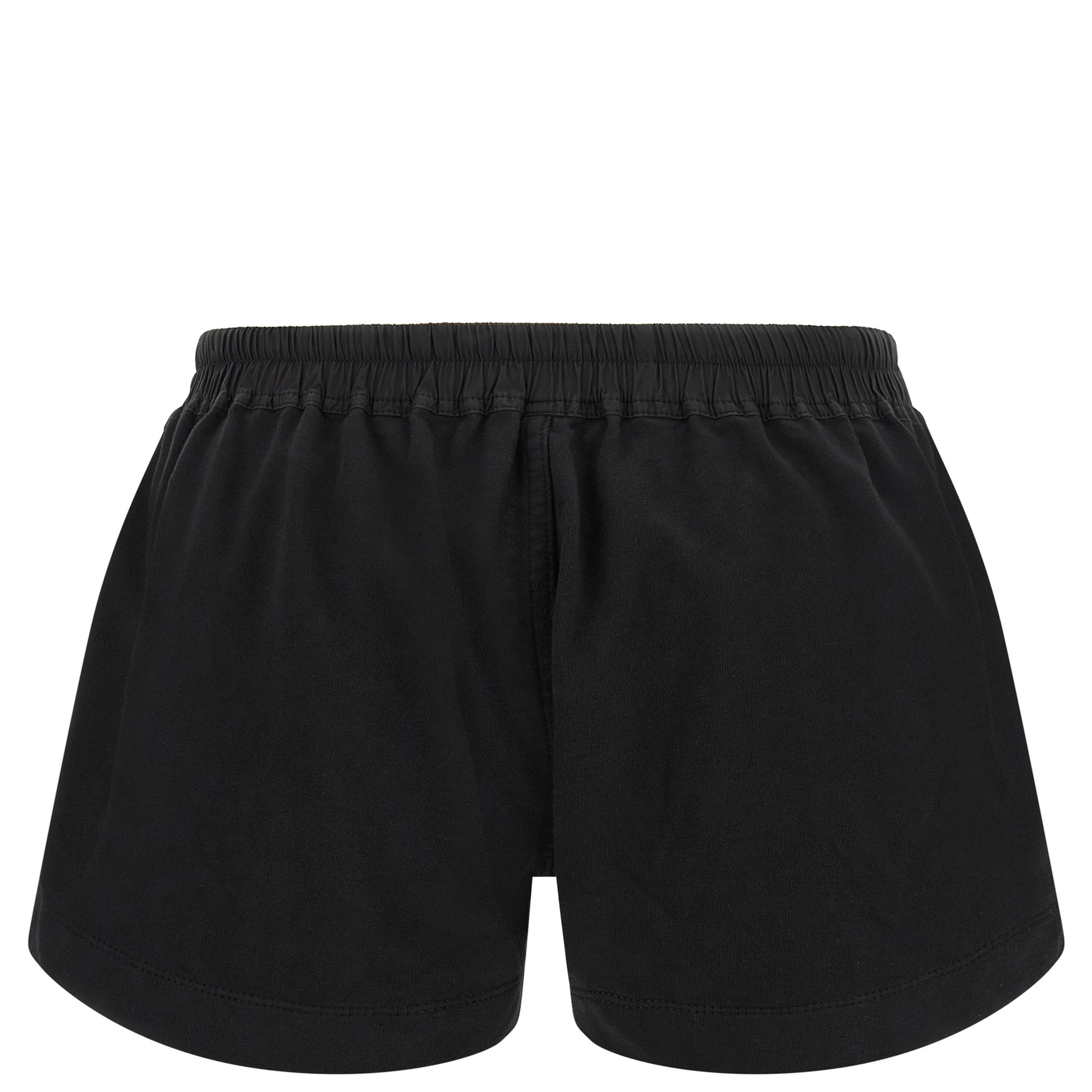 Black Cotton Bermuda Shorts