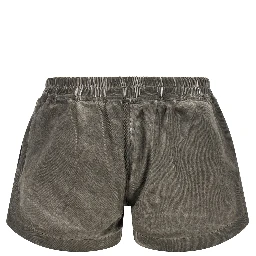 Gray Cotton Bermuda Shorts