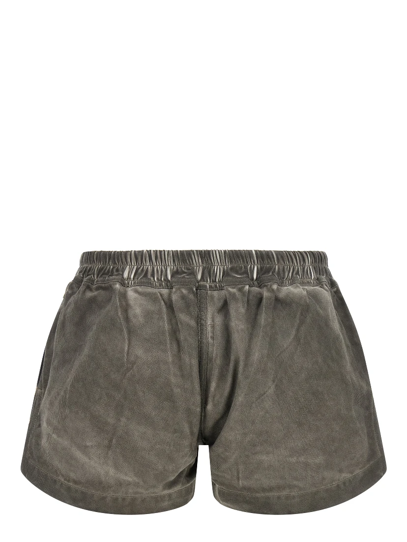 Gray Cotton Bermuda Shorts