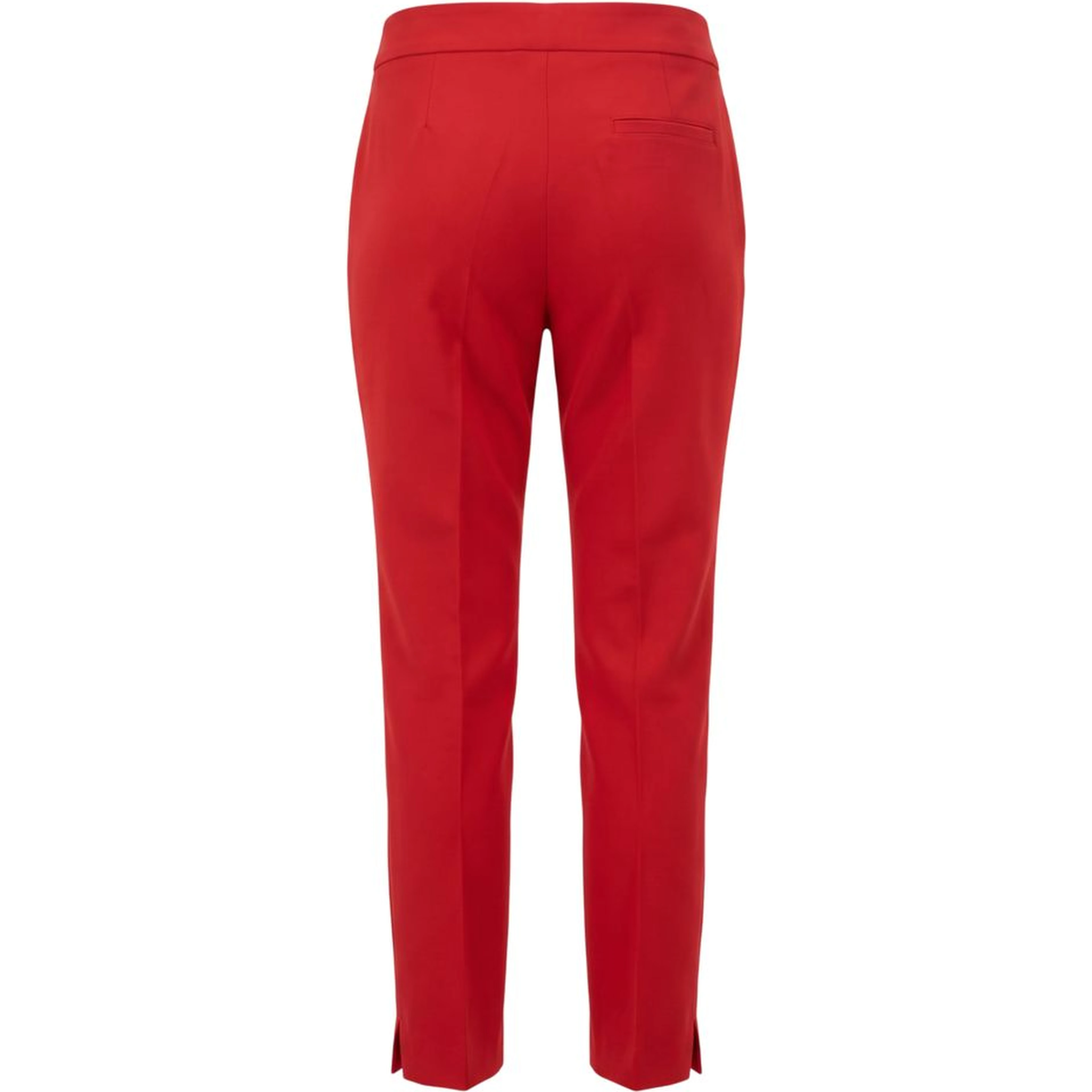 Red Polyester Women Pant