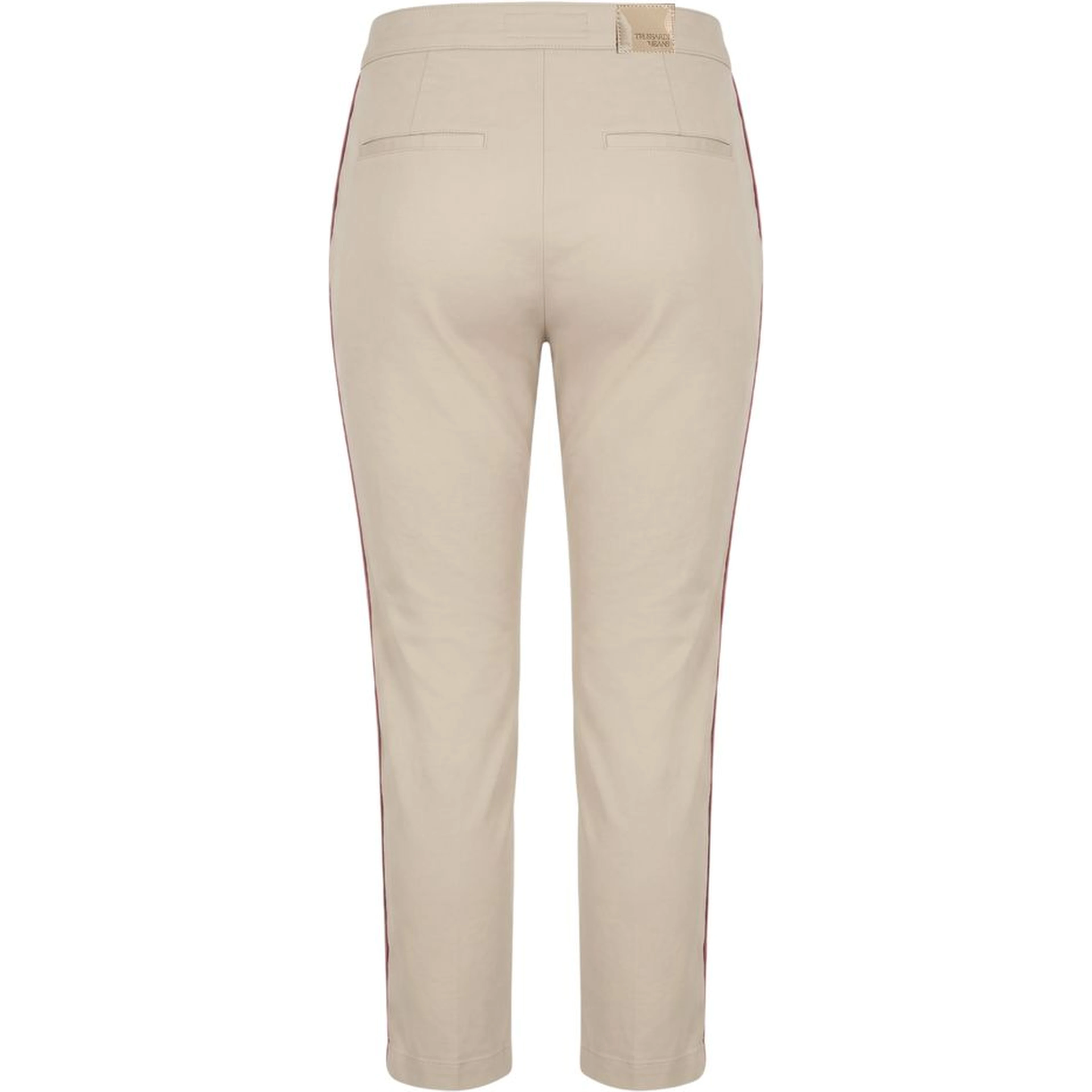 Beige Cotton Women Pants