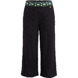 Black Polyamide Women Pants