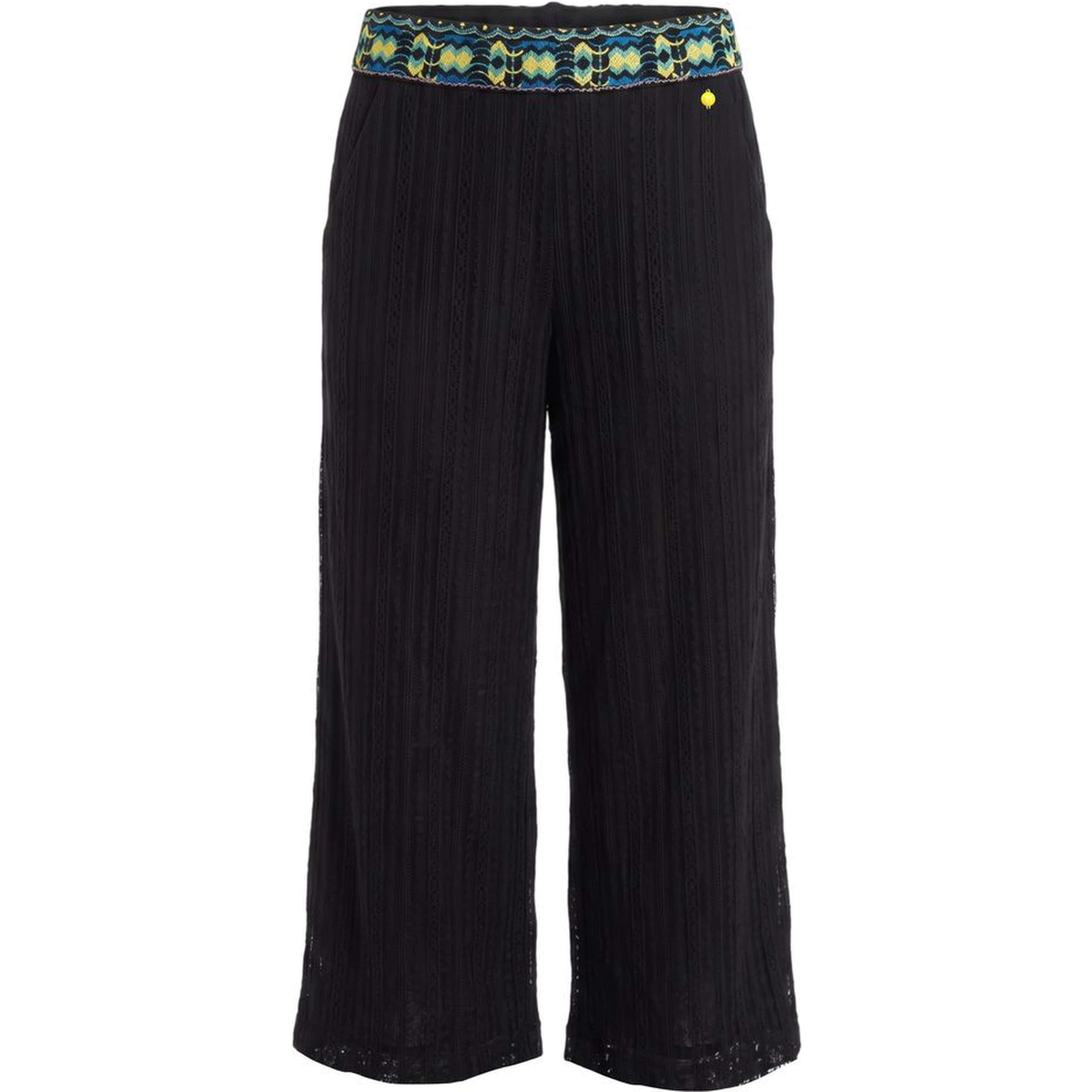 Black Polyamide Women Pants
