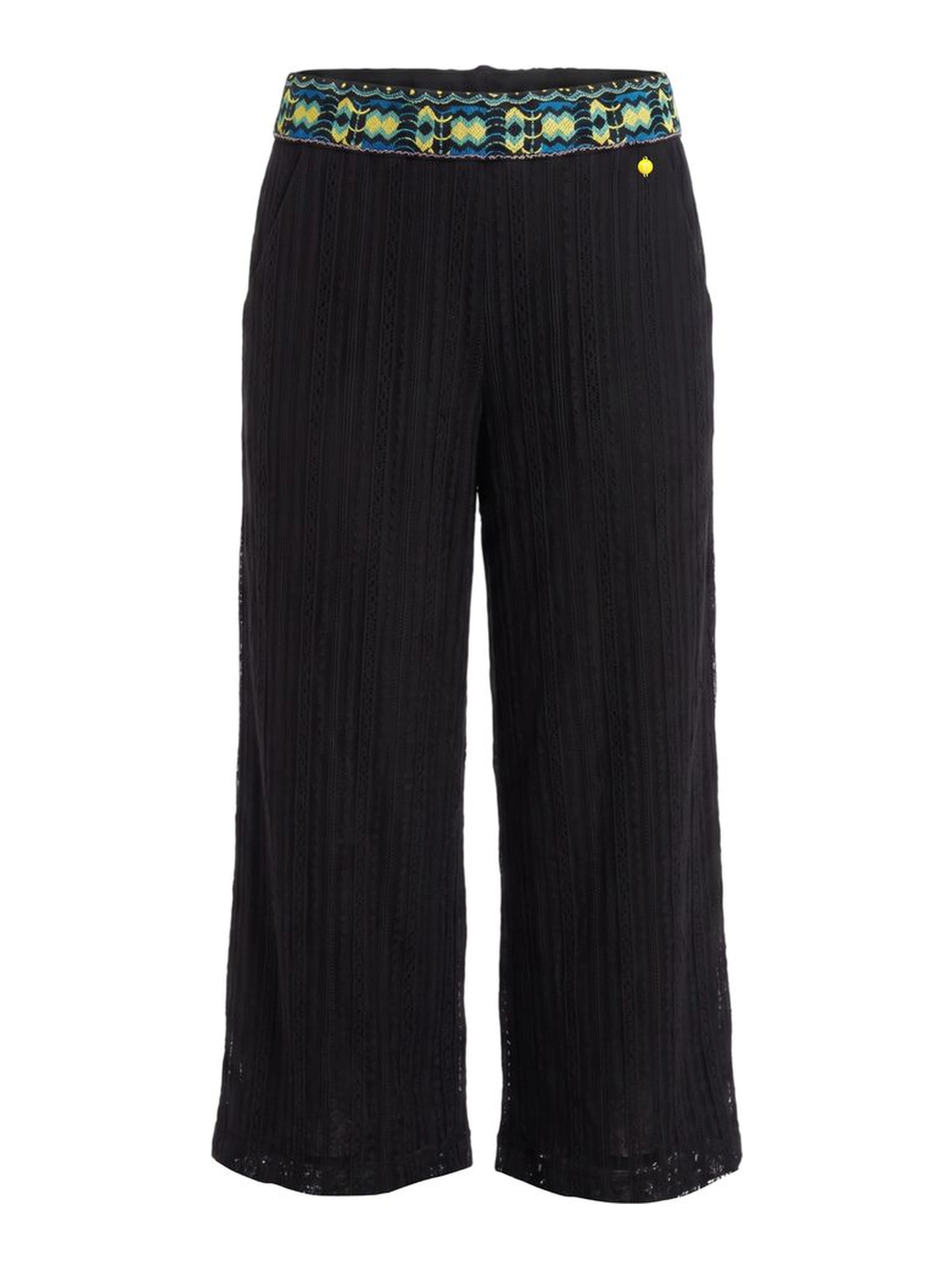 Black Polyamide Women Pants