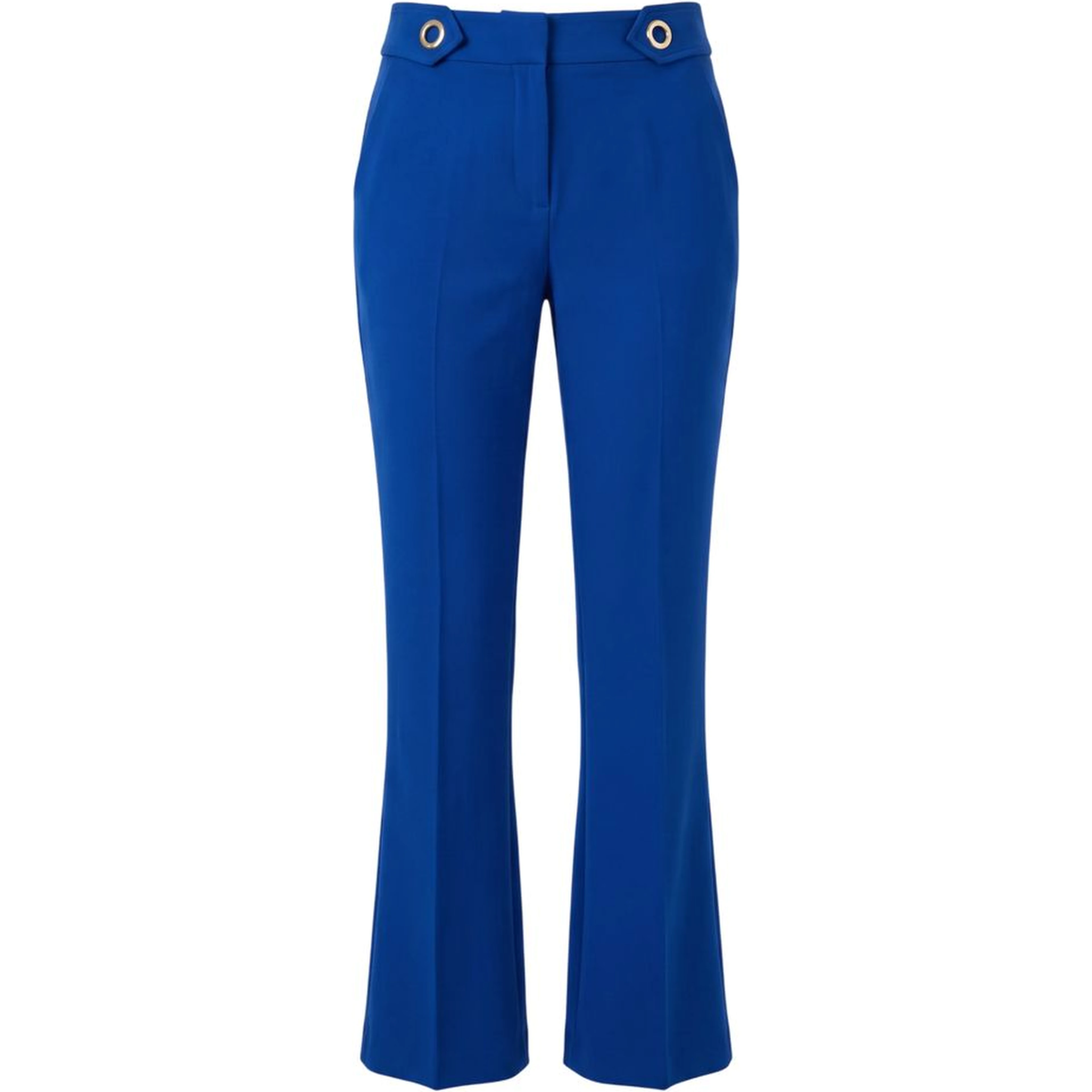 Blue Polyester Women Pants