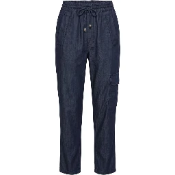 Blue Cotton Women's Pant
