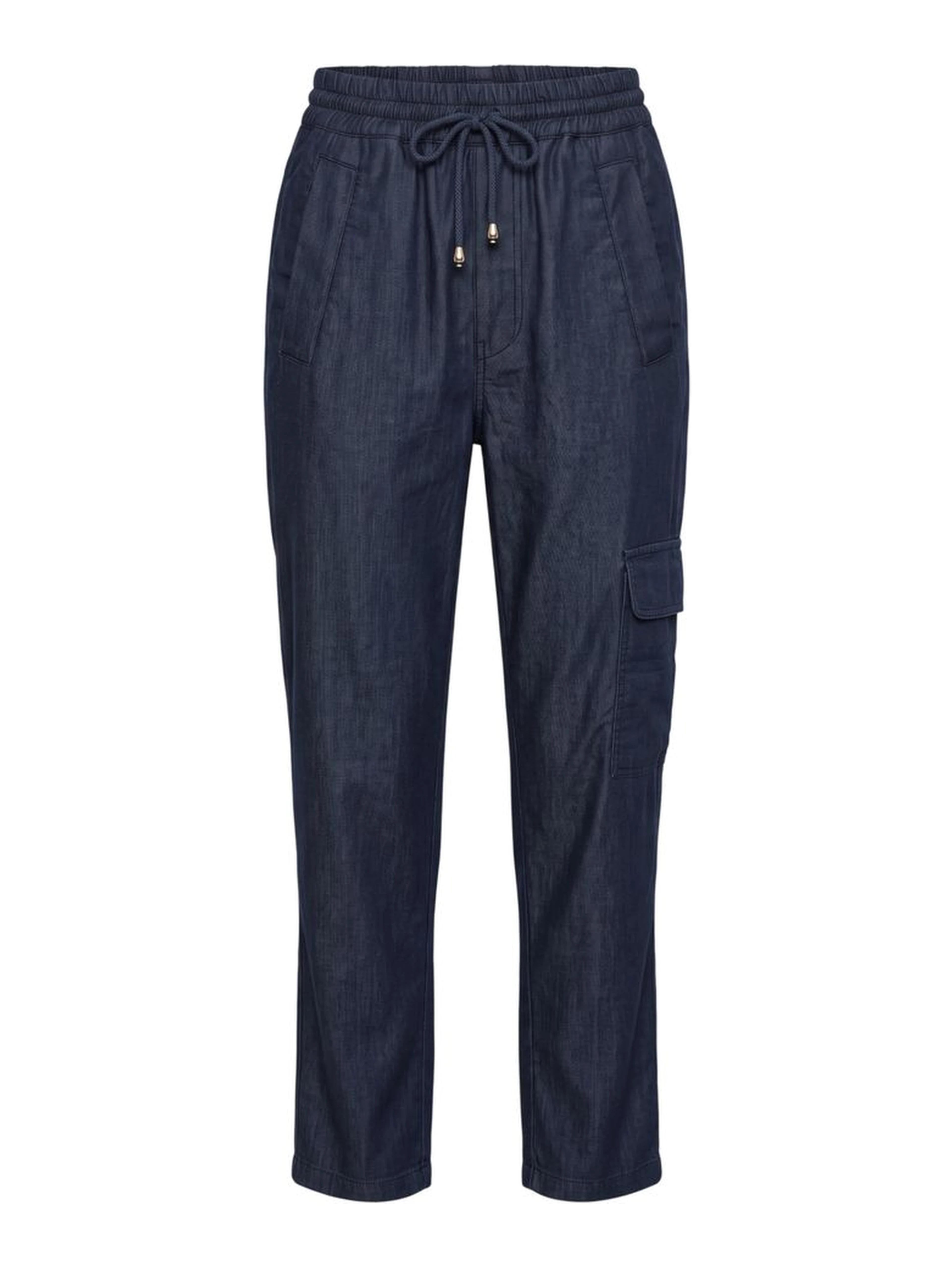 Blue Cotton Women's Pant