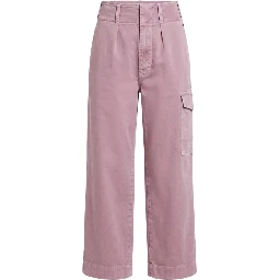 Purple Cotton Women Pants